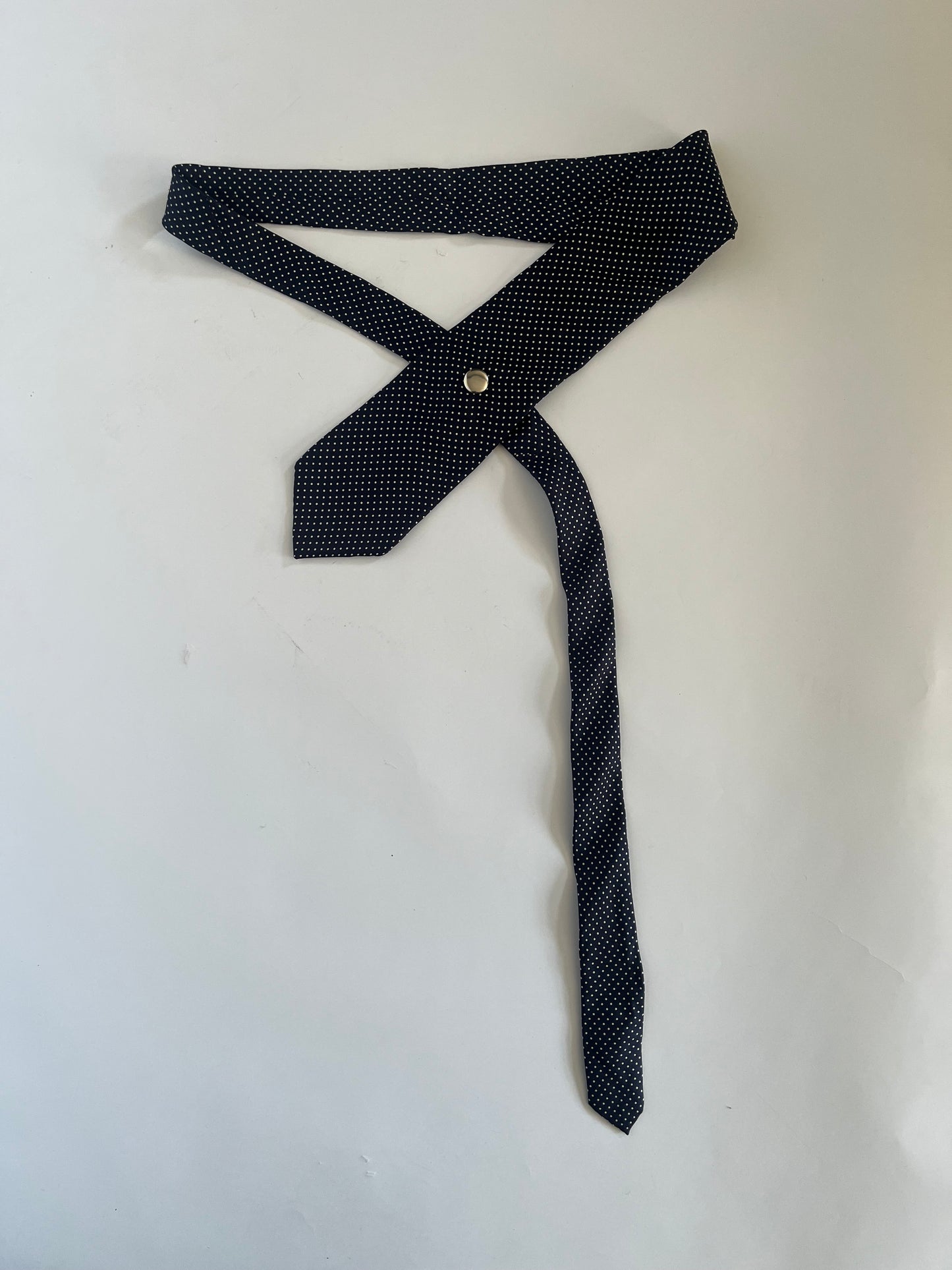 30 inch tie belt: polka dot