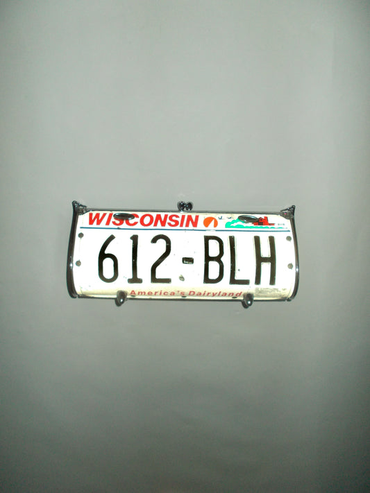 Little Earth Wisconsin license plate clutch