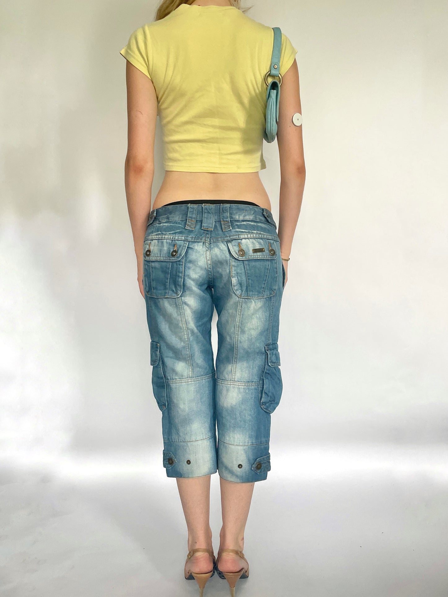 Vintage yellow miss Dior baby tee