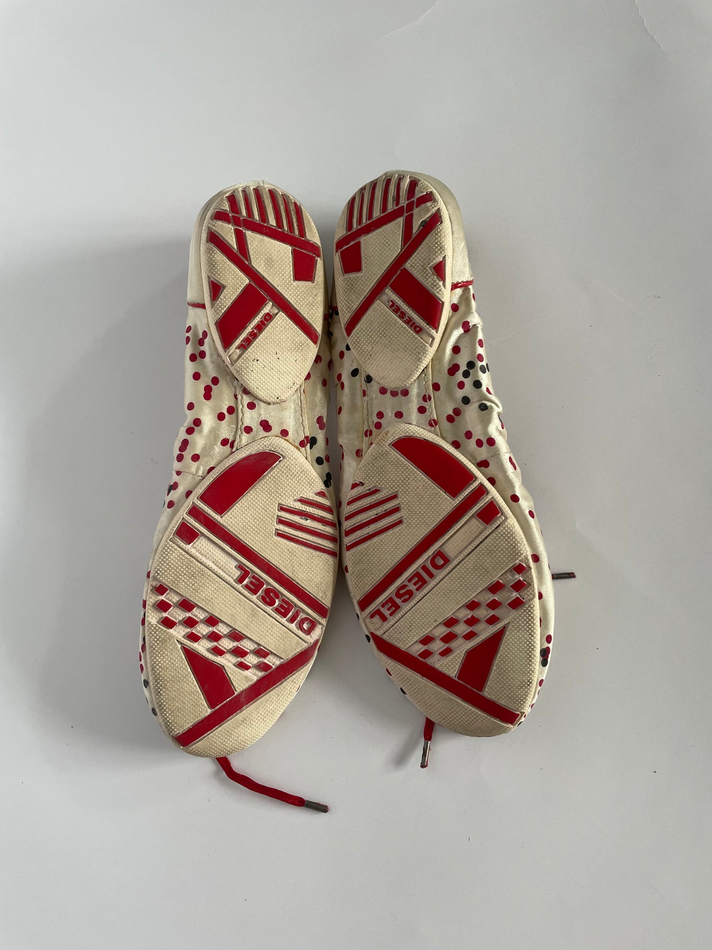 2000’s Diesel satin polka dot ballet flats