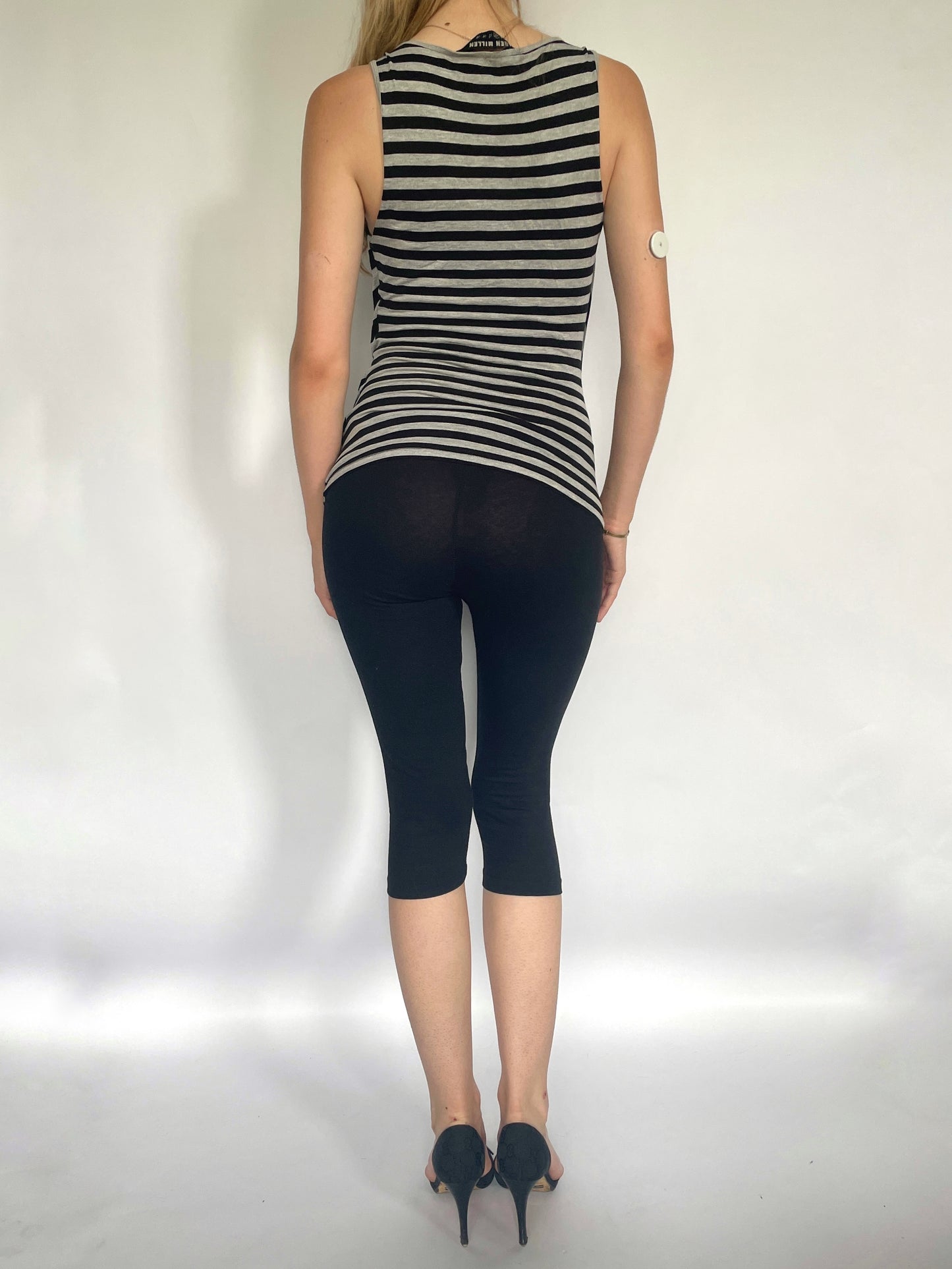 Karen Millen striped cowl neck top