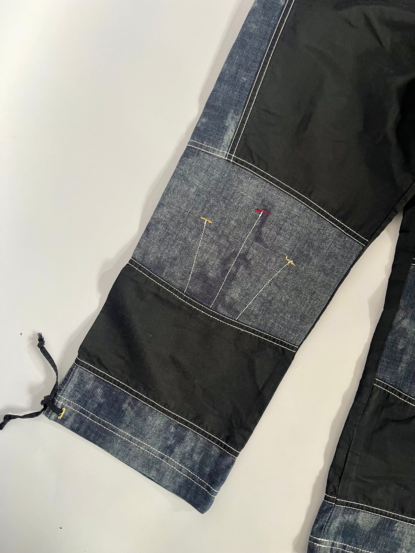 Denim & shell trouser set