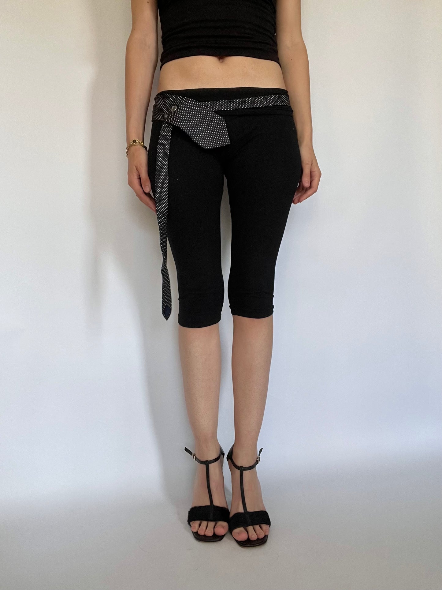 30 inch tie belt: polka dot