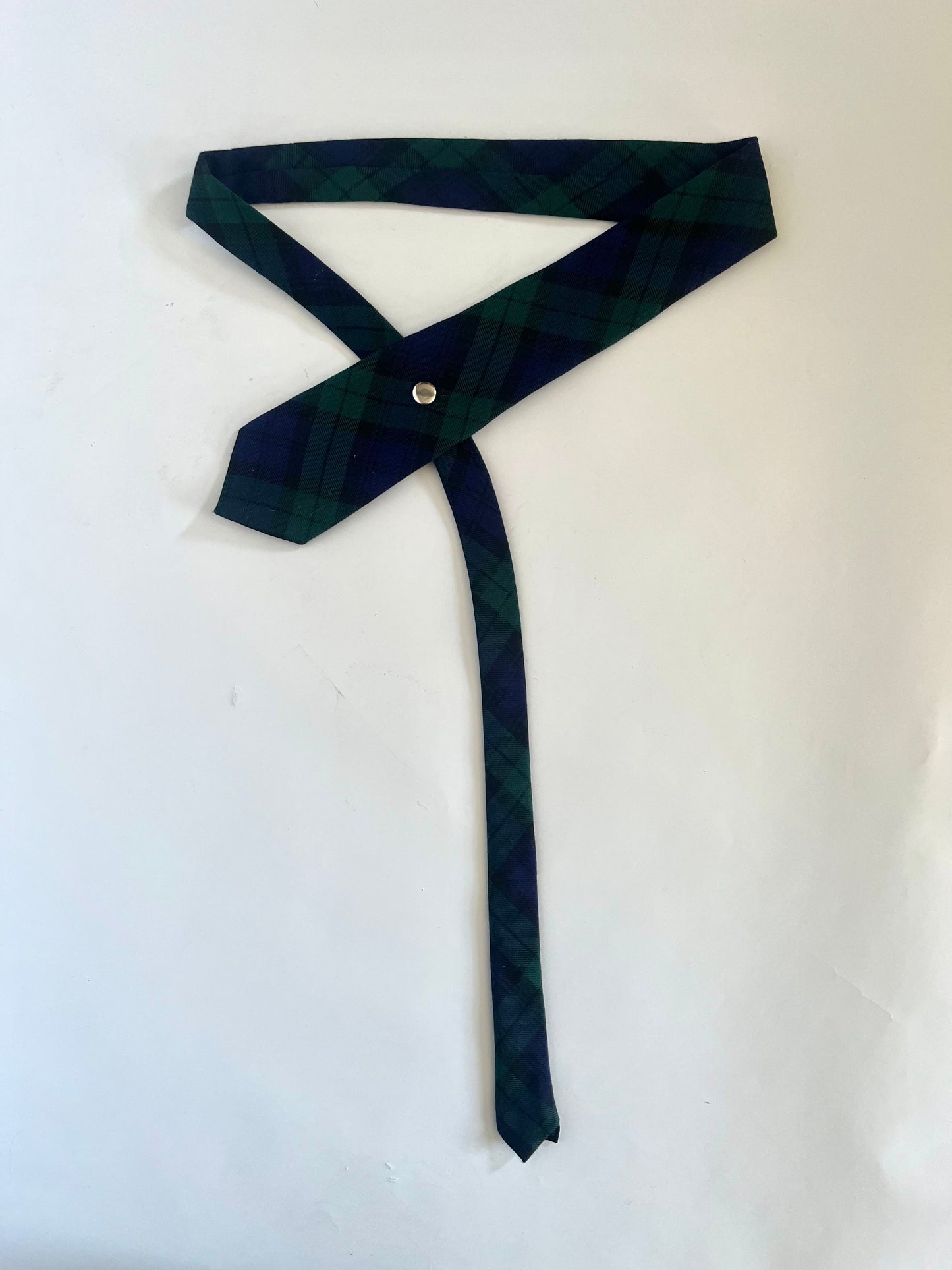 32 inch tie belt: Tartan