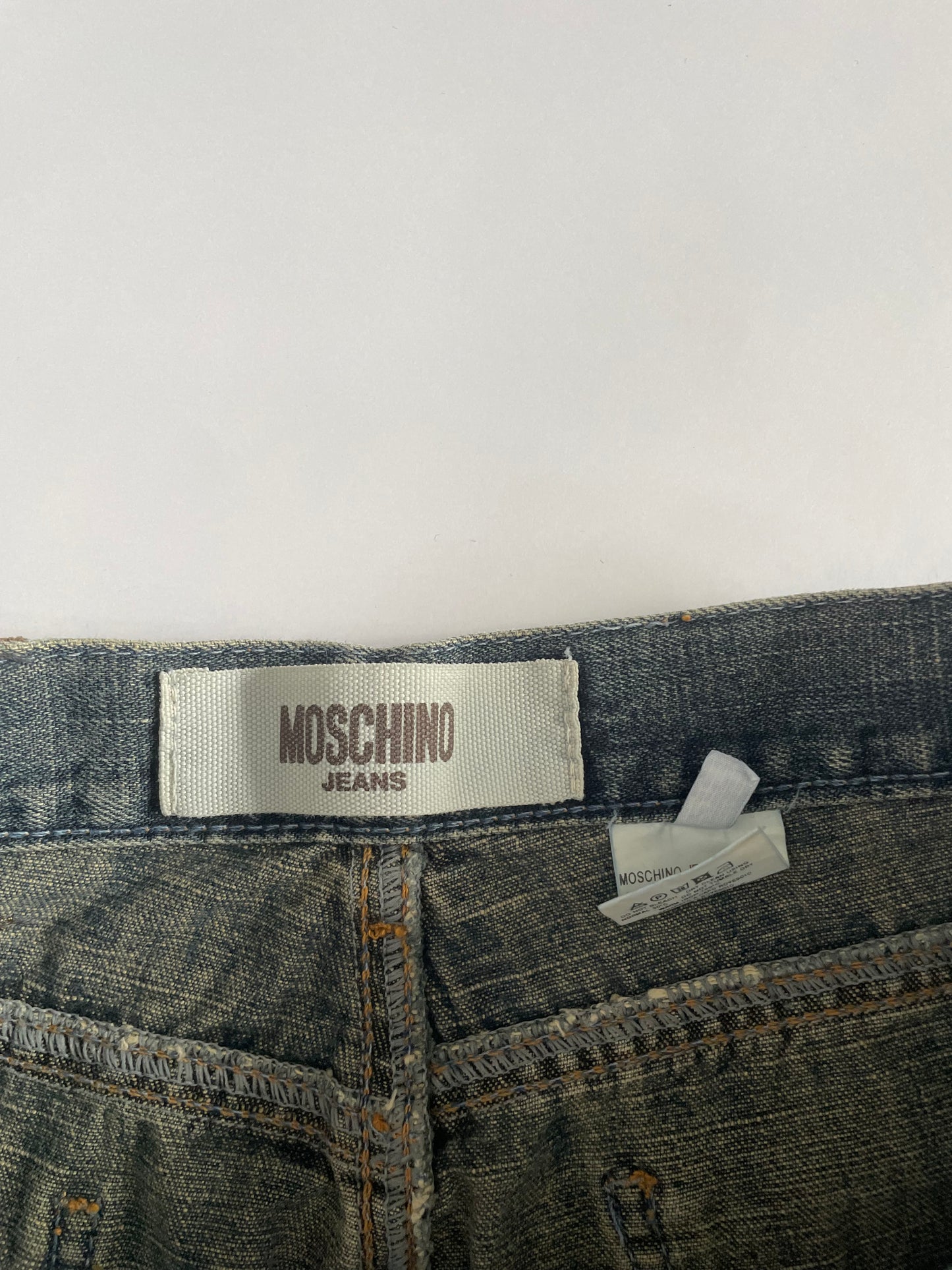 Rare 2000’s Moschino faded flare jeans