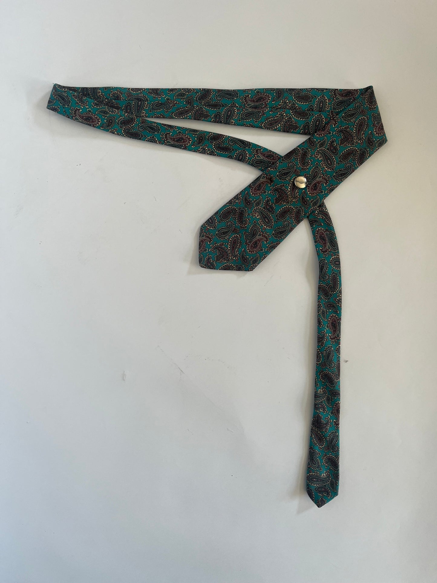 32 inch tie belt: paisley