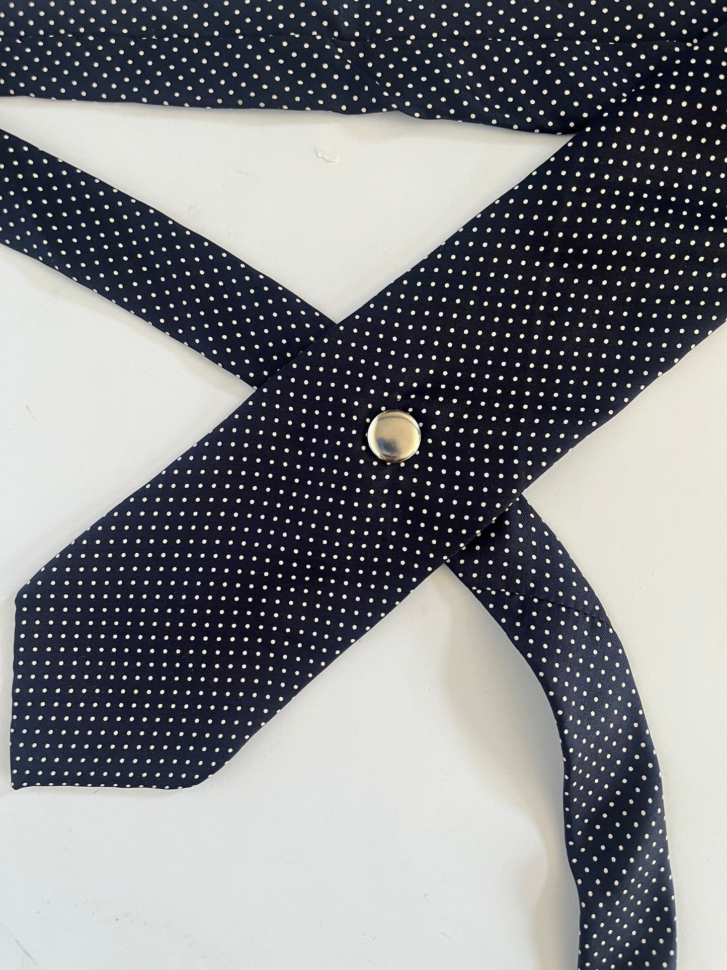 30 inch tie belt: polka dot