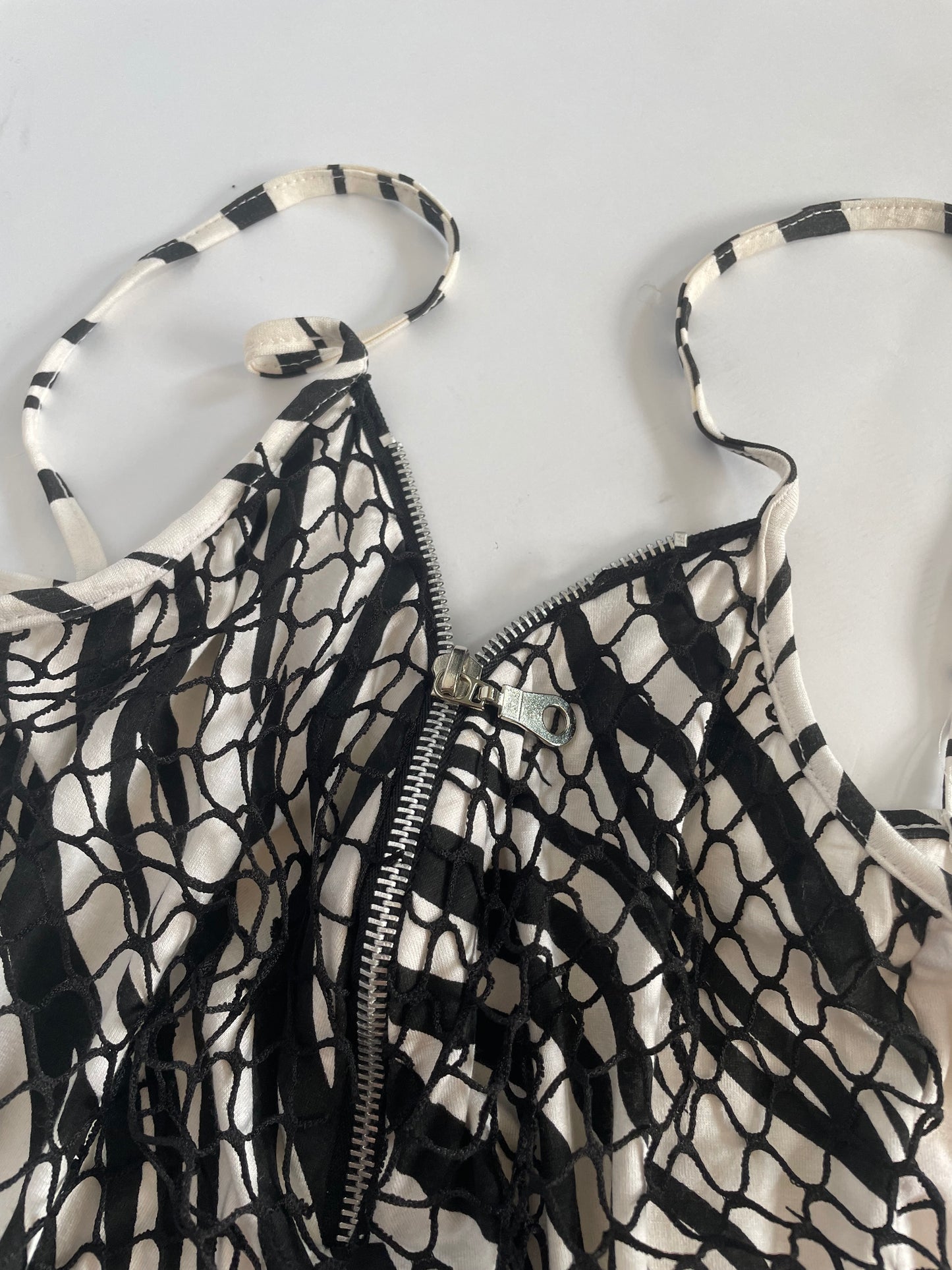 Zebra halter top