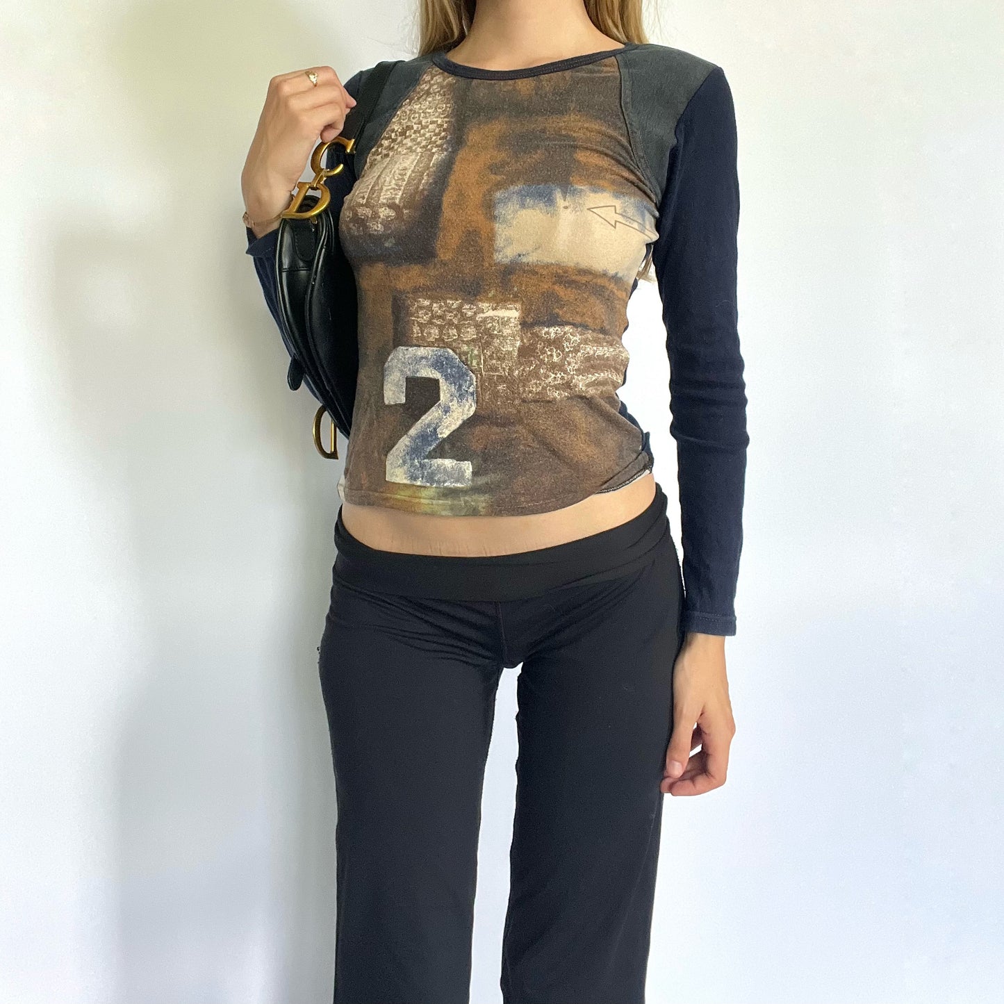 Subversive graphic long sleeve top