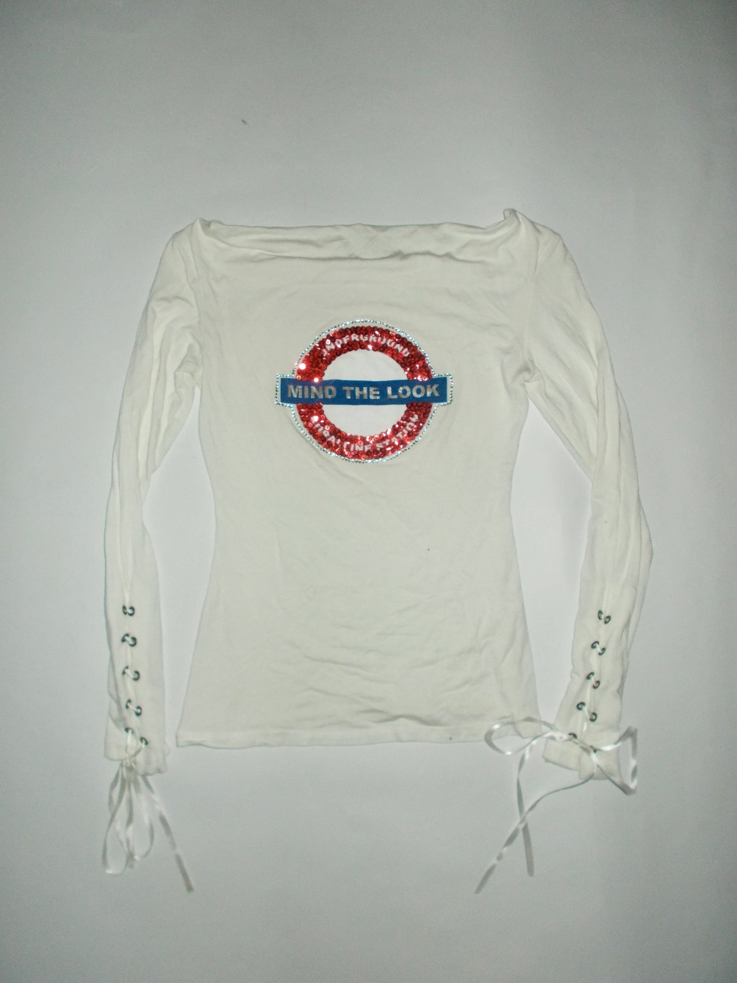 Tube station rhinestone top