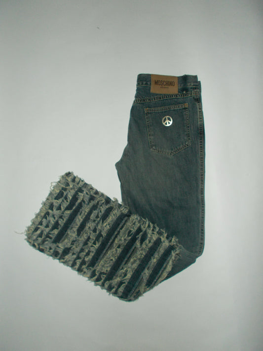 Rare 2000’s Moschino faded flare jeans