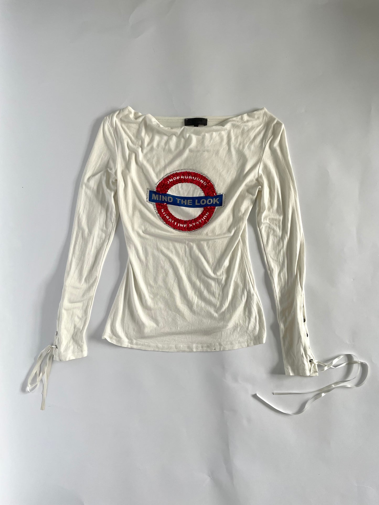 Tube station rhinestone top