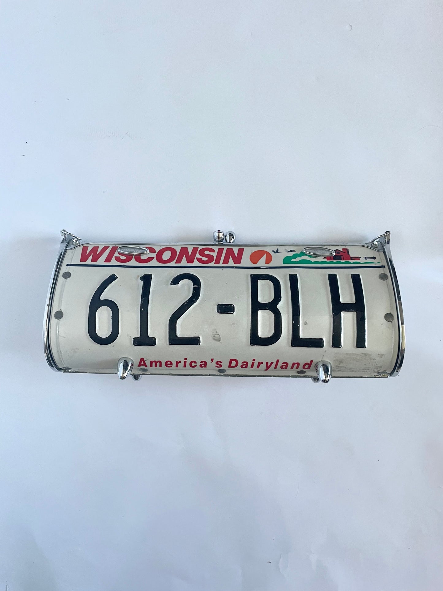 Little Earth Wisconsin license plate clutch