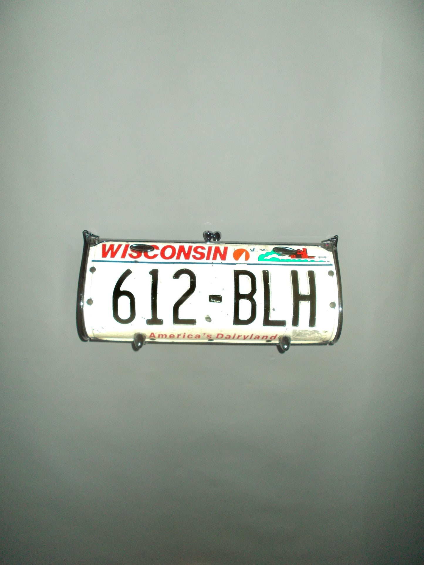 Little Earth Wisconsin license plate clutch