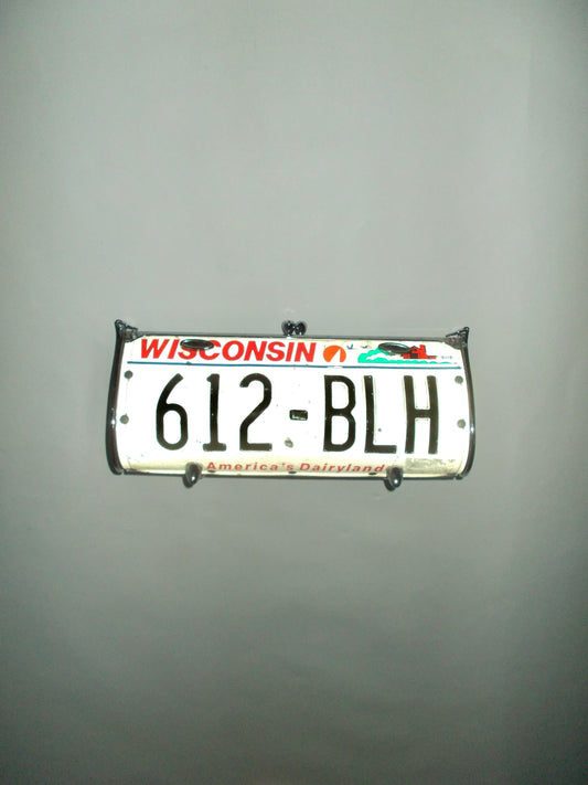 Little Earth Wisconsin license plate clutch