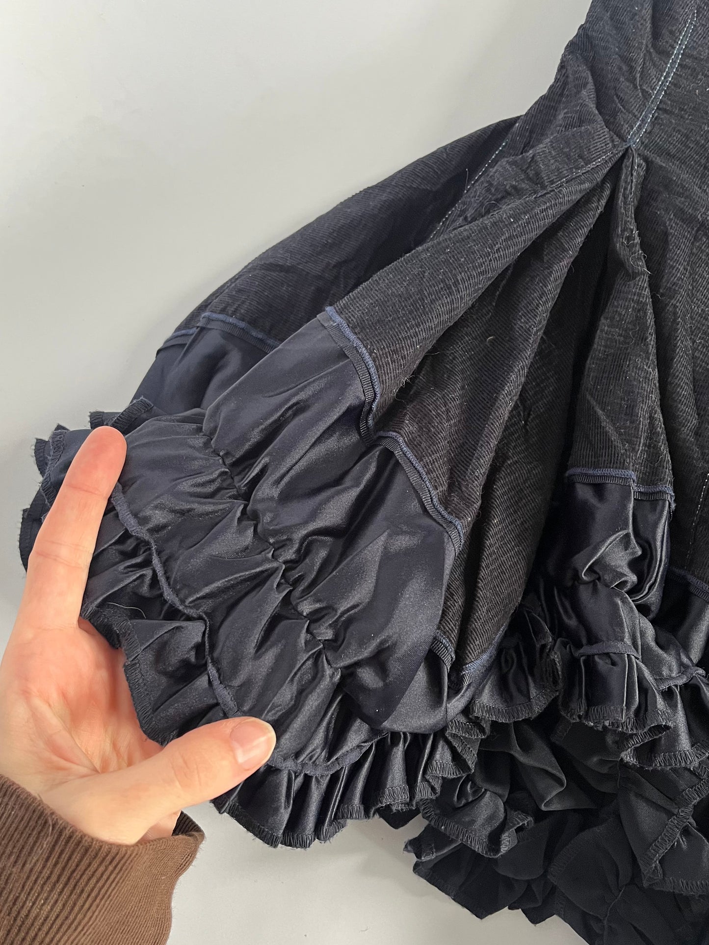 Marithé + François Girbaud bubble knee length skirt