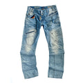 Subversive Japanese zipper detail straight leg jeans