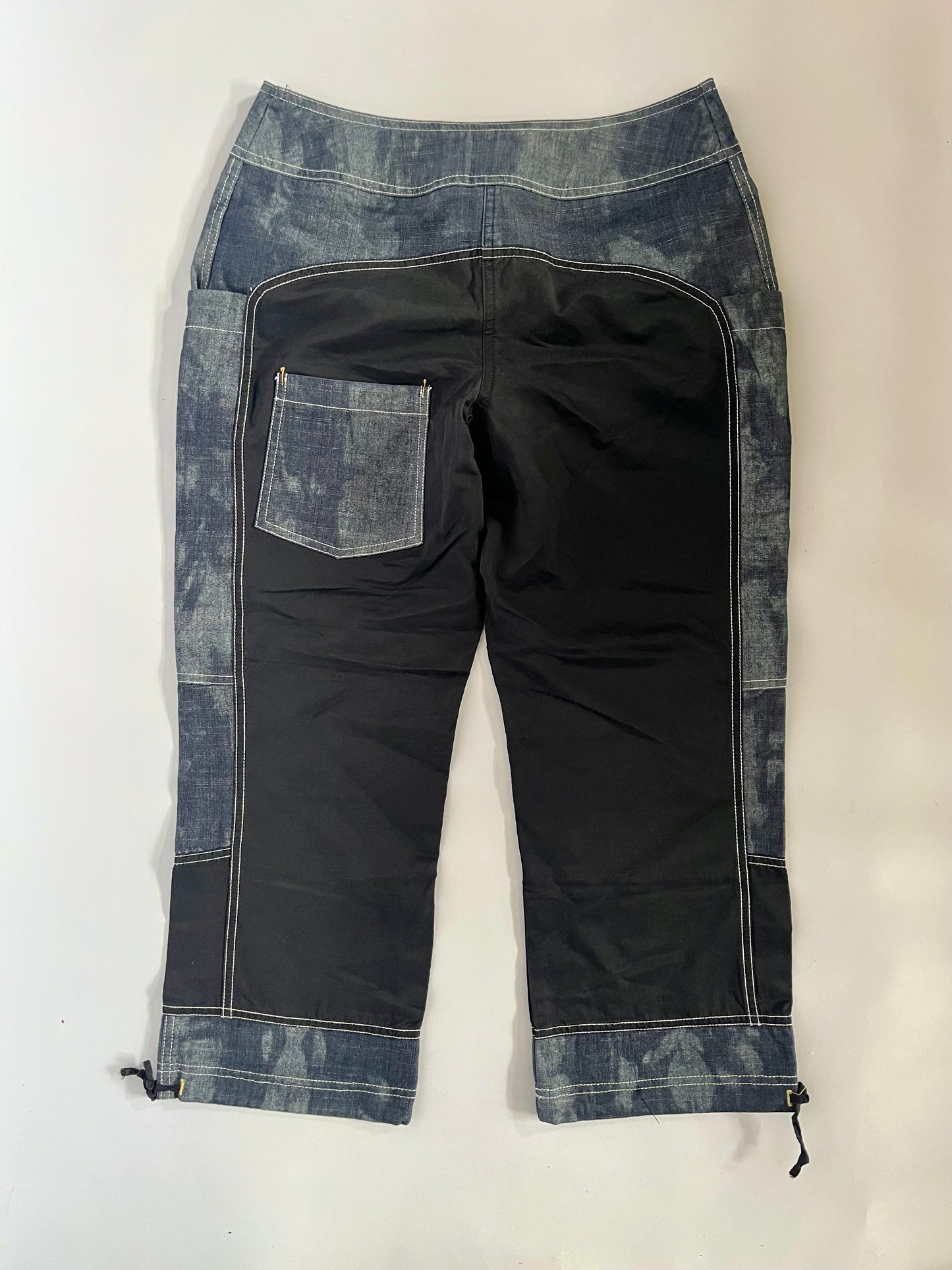 Denim & shell trouser set