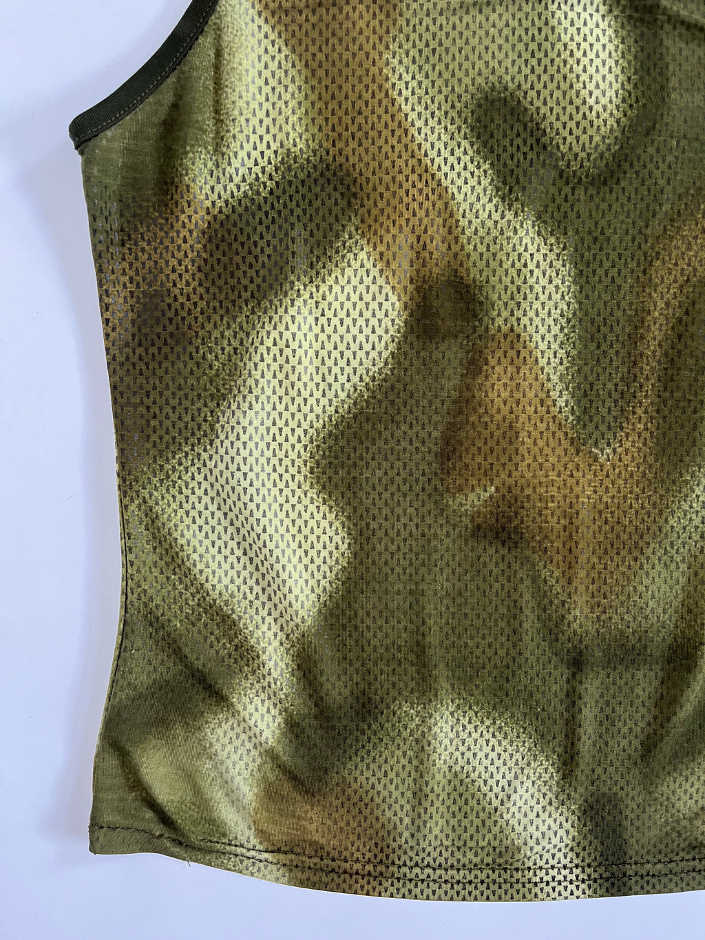 Semi sheer camo cami top
