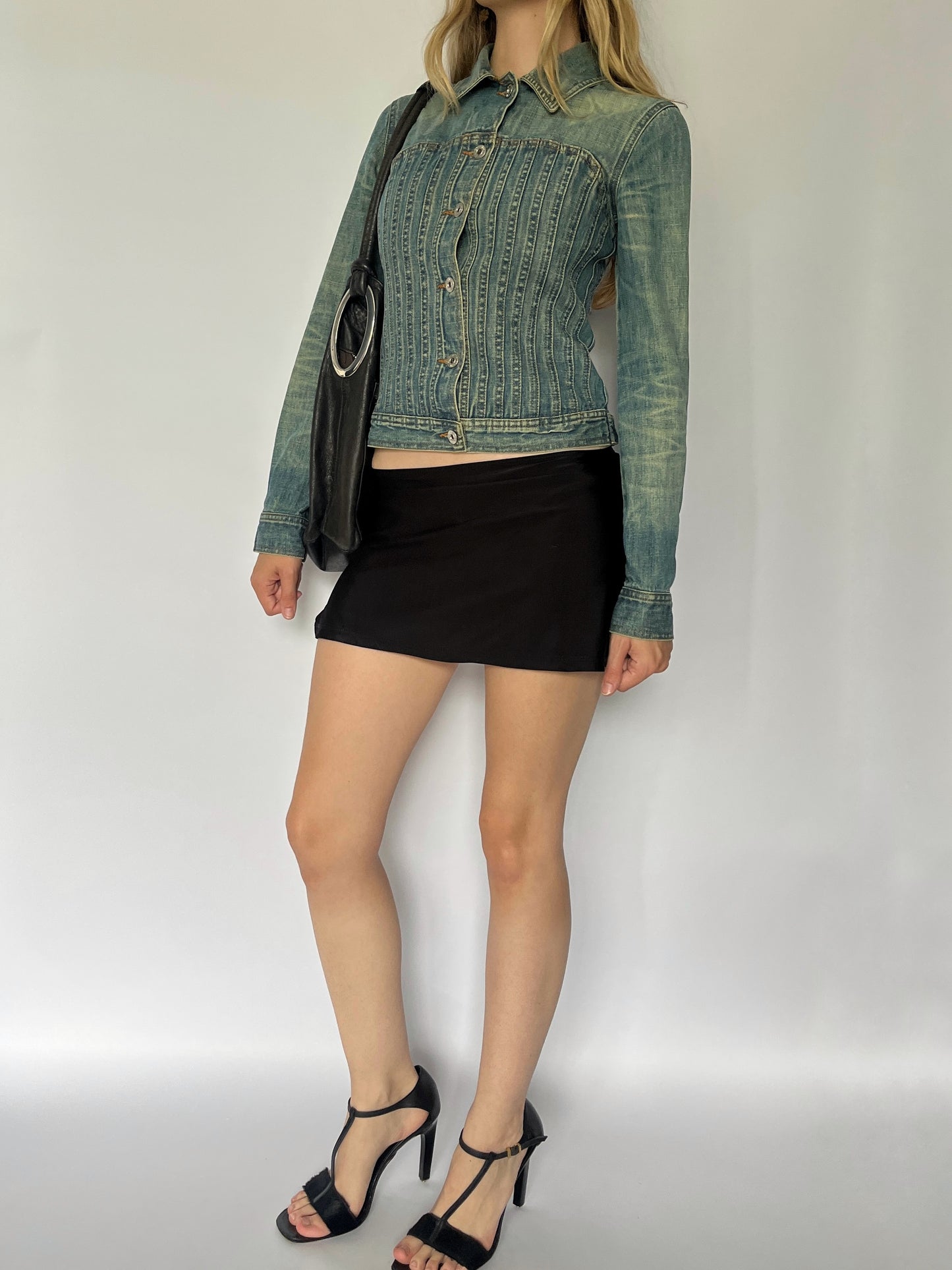 Moschino corset denim jacket