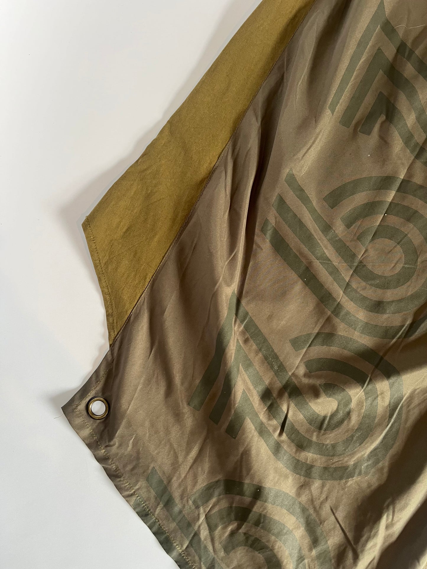 Khaki cargo grommet midi dress