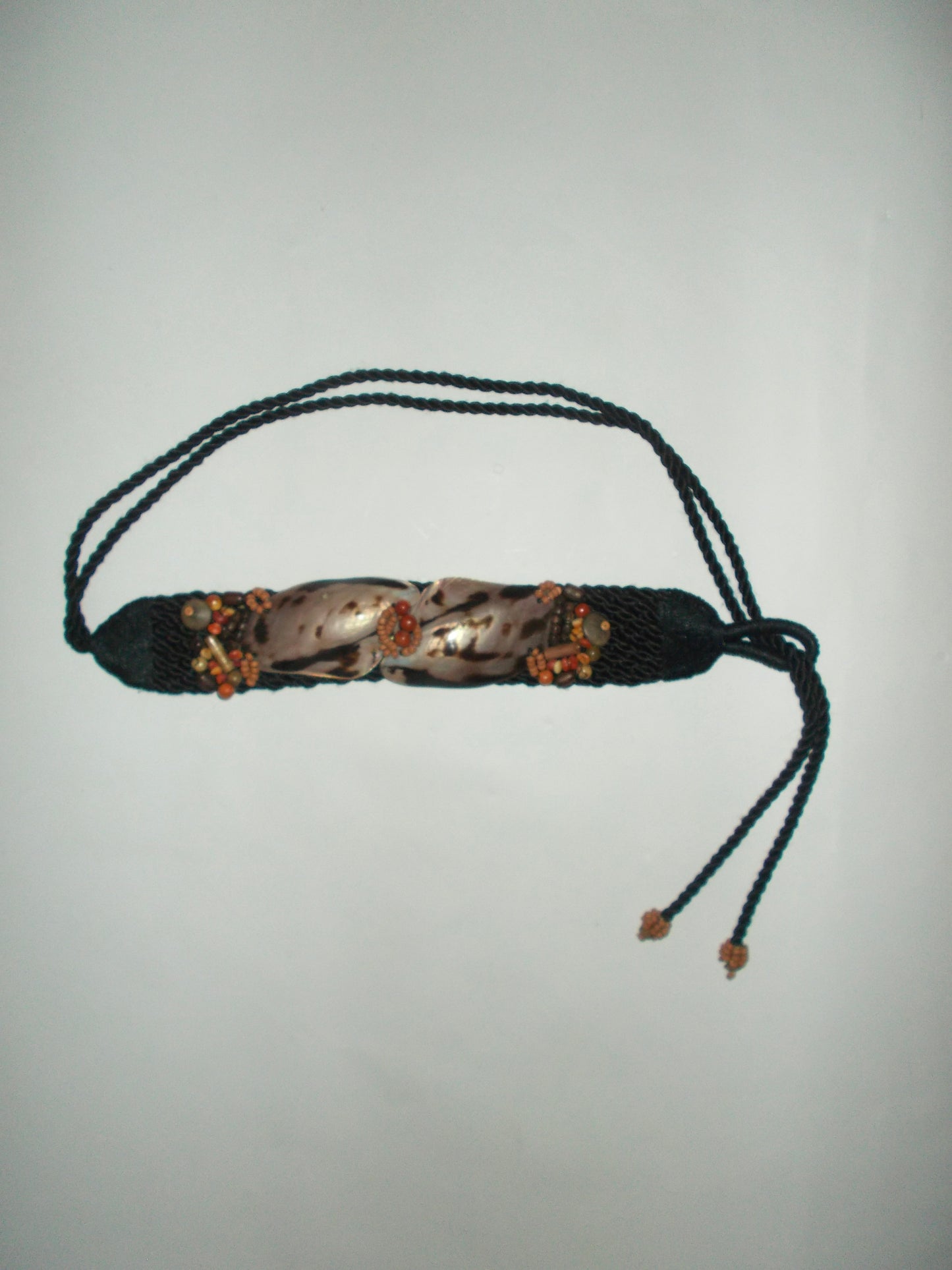 Seashell rope belt