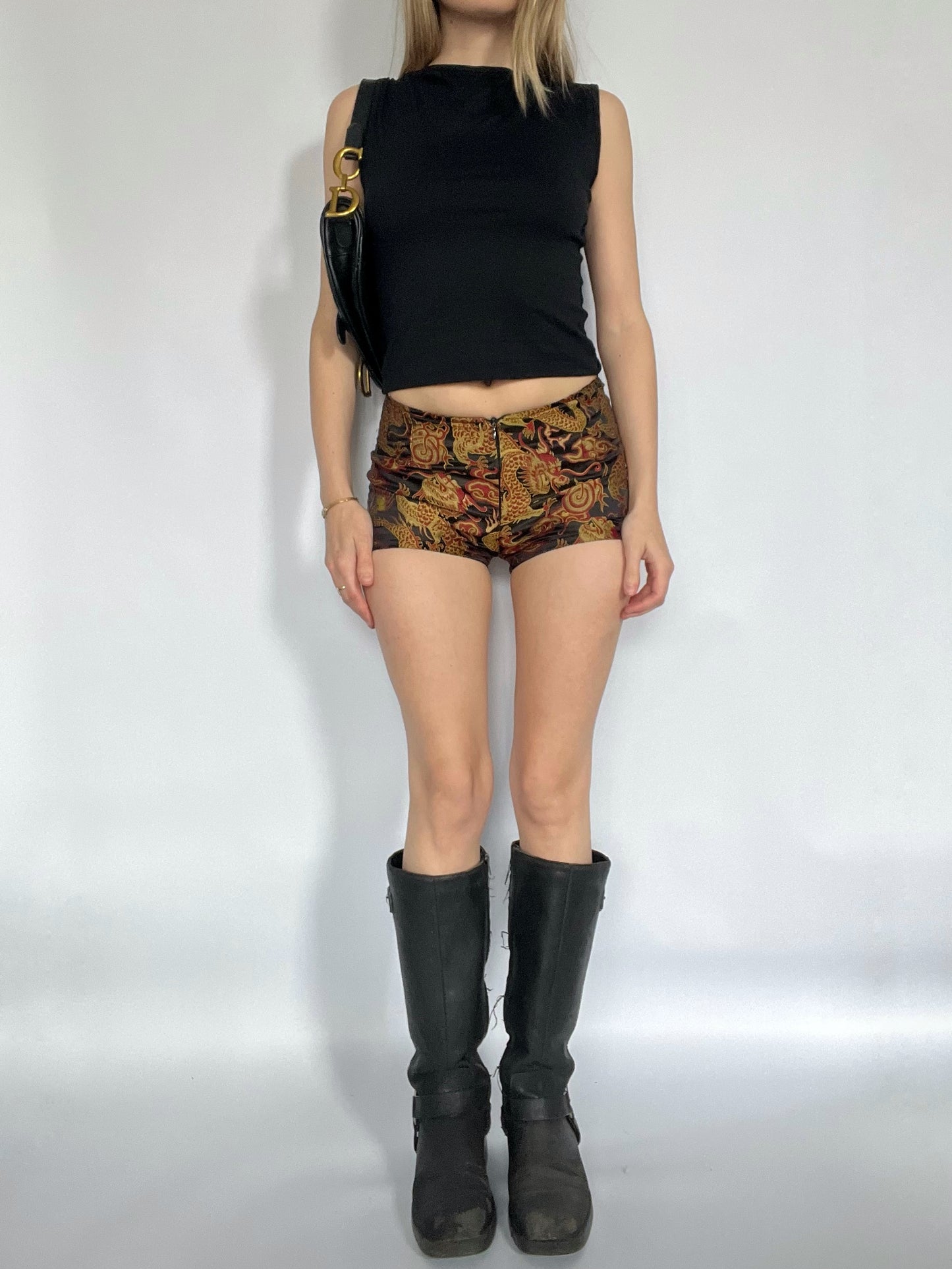 Tripp nyc dragon satin shorts