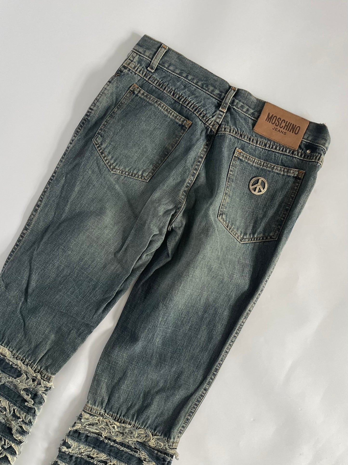 Rare 2000’s Moschino faded flare jeans