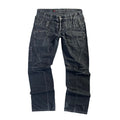Black Japanese subversive straight leg jeans