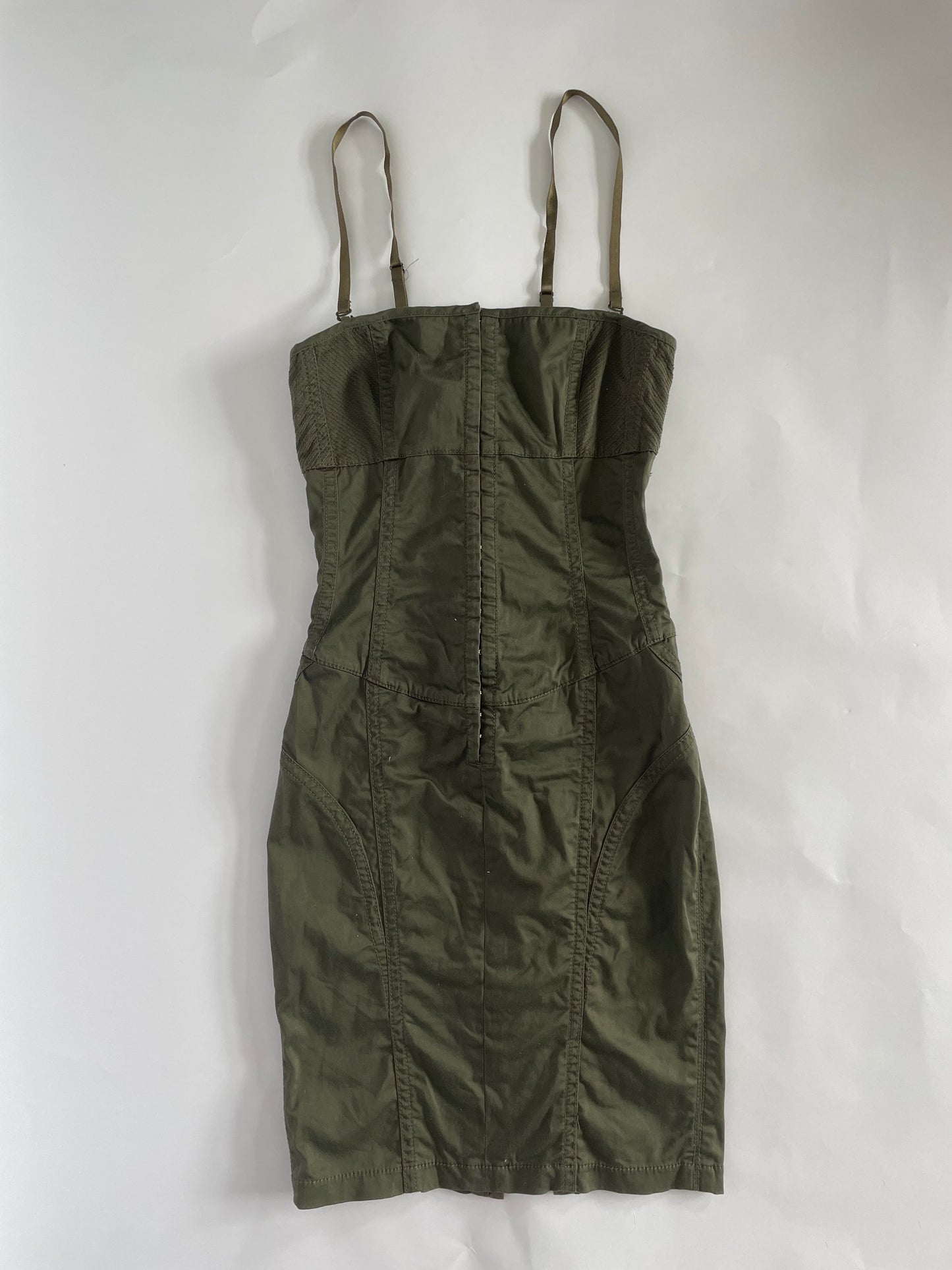 90’s Guess khaki corset mini dress