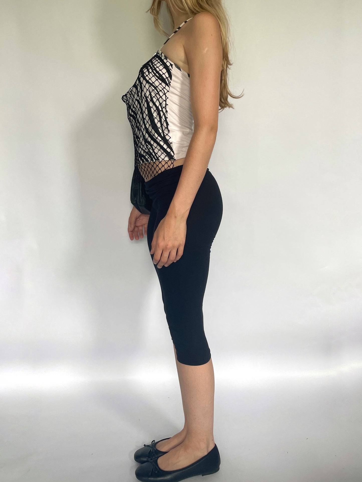 Zebra halter top