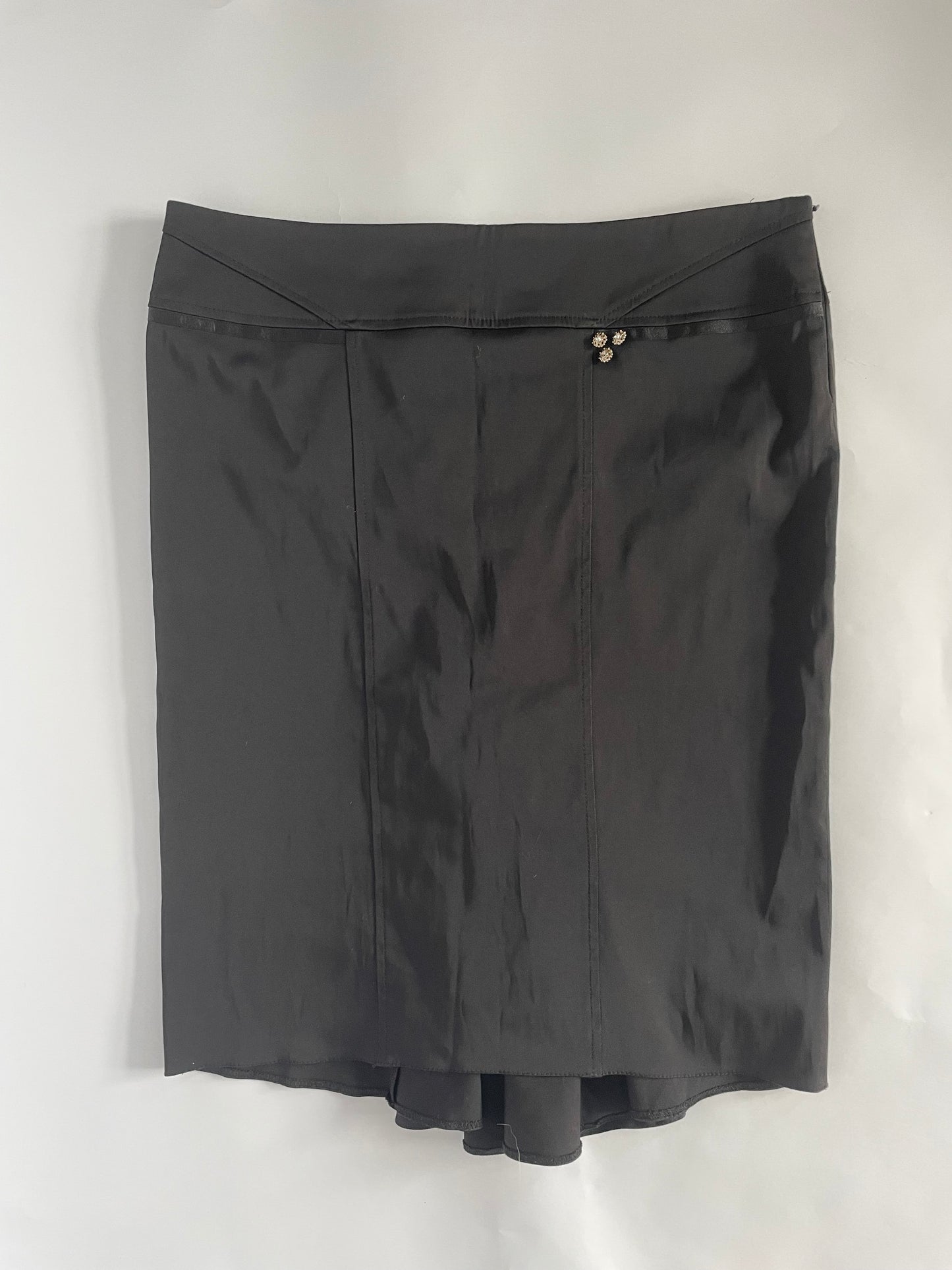 90’s Lace up knee length skirt