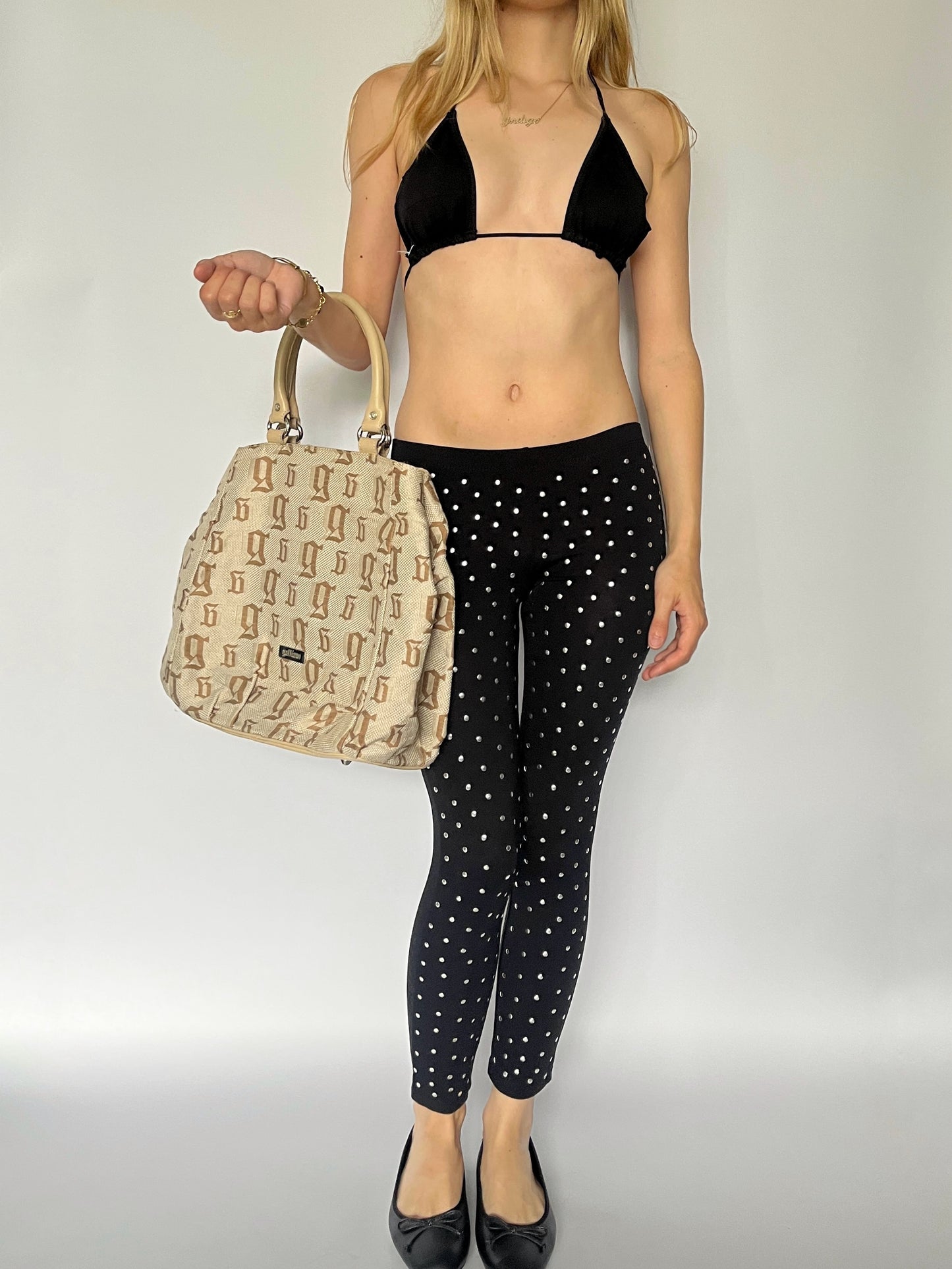 John Galliano monogram hobo bag