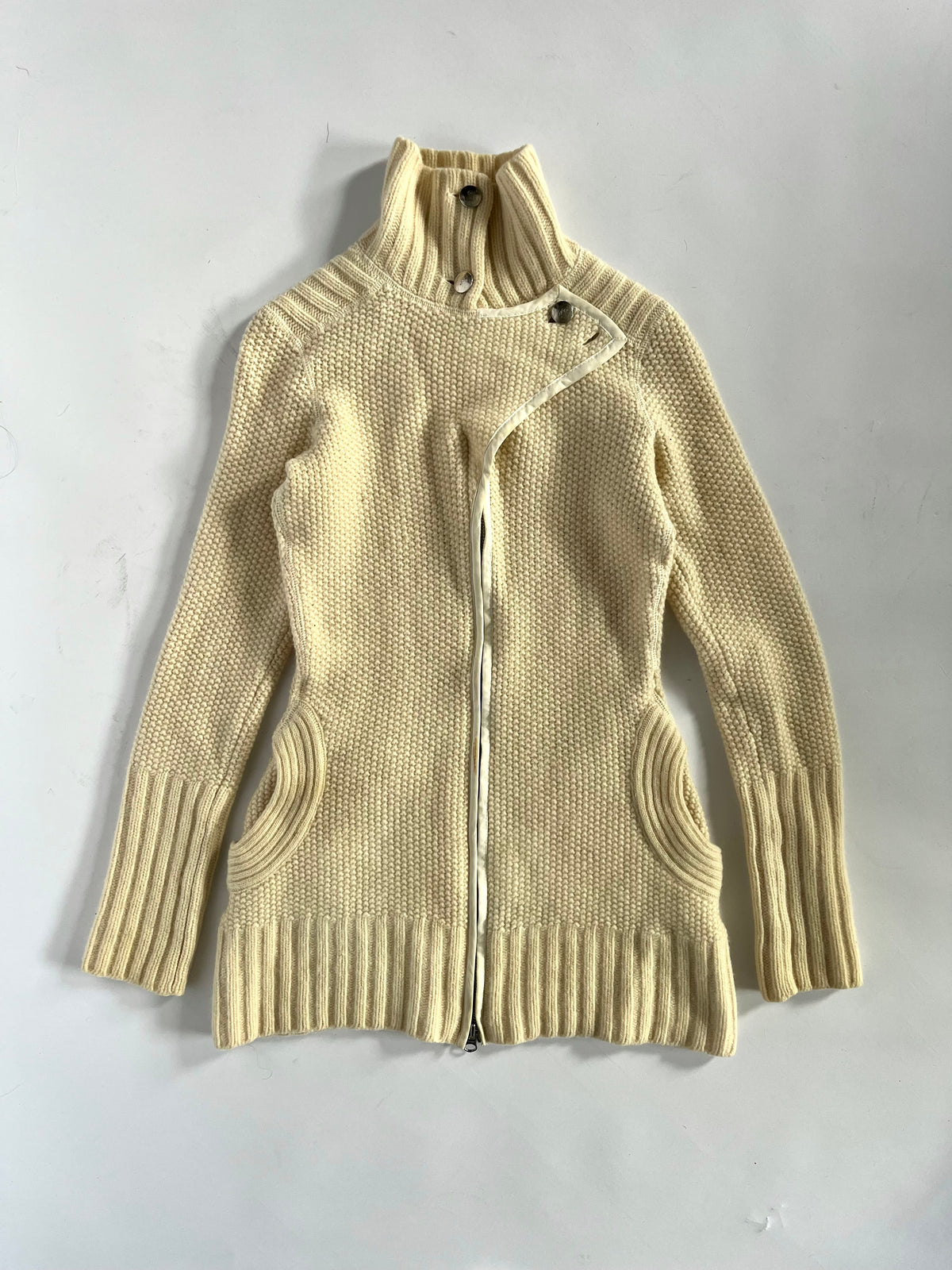 Armani exchange subversive cream wool jumper