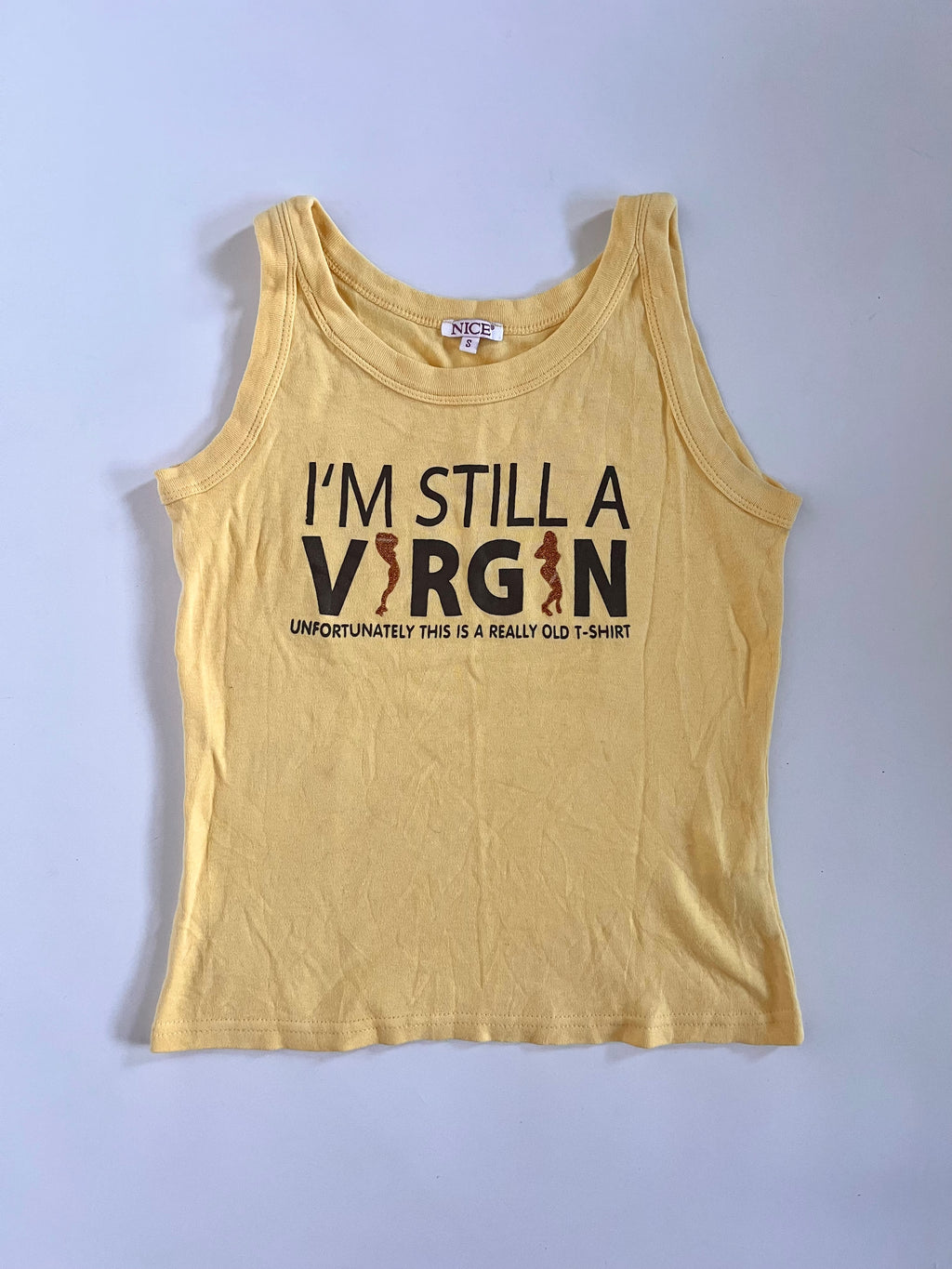 “I’m still a virgin” graphic slogan best