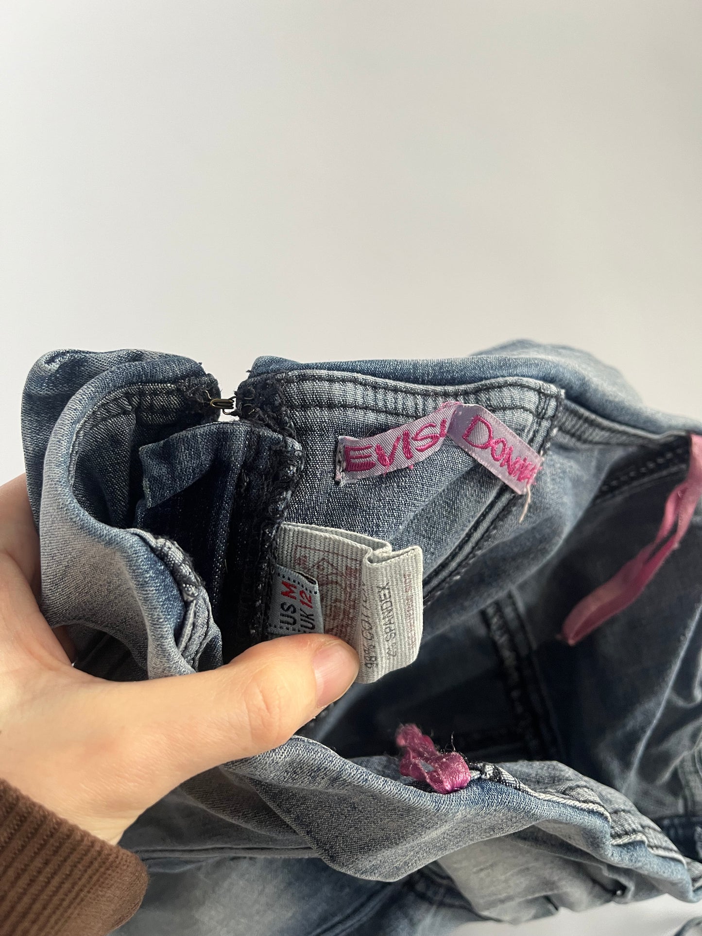 Rare 1990’s evisu denim halter neck