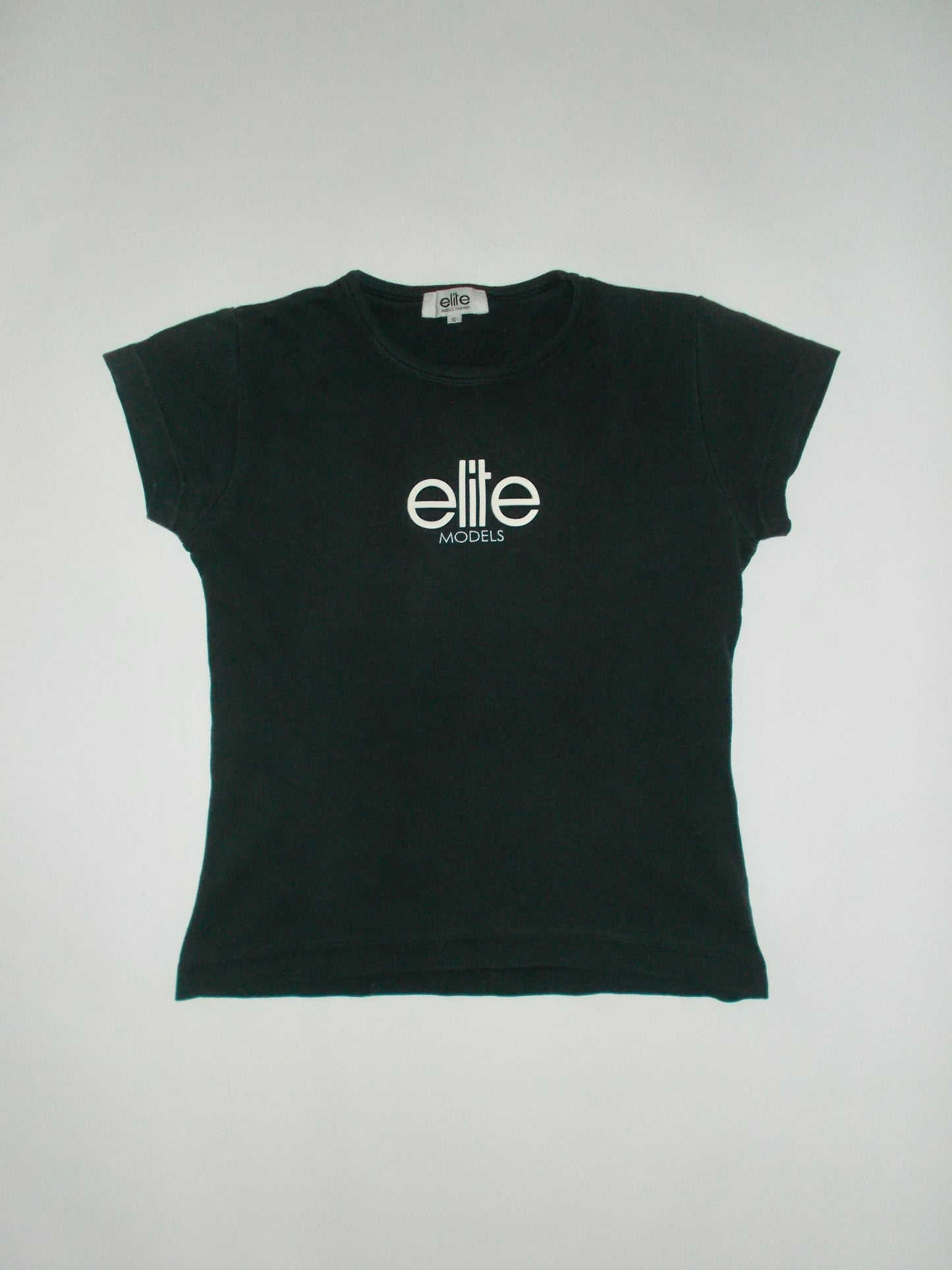 Elite models black baby tee