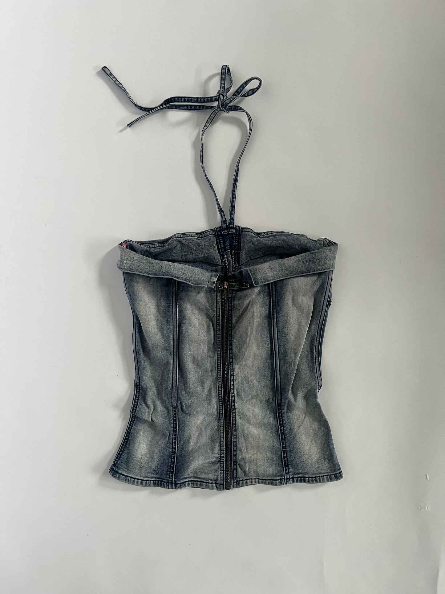 Rare 1990’s evisu denim halter neck