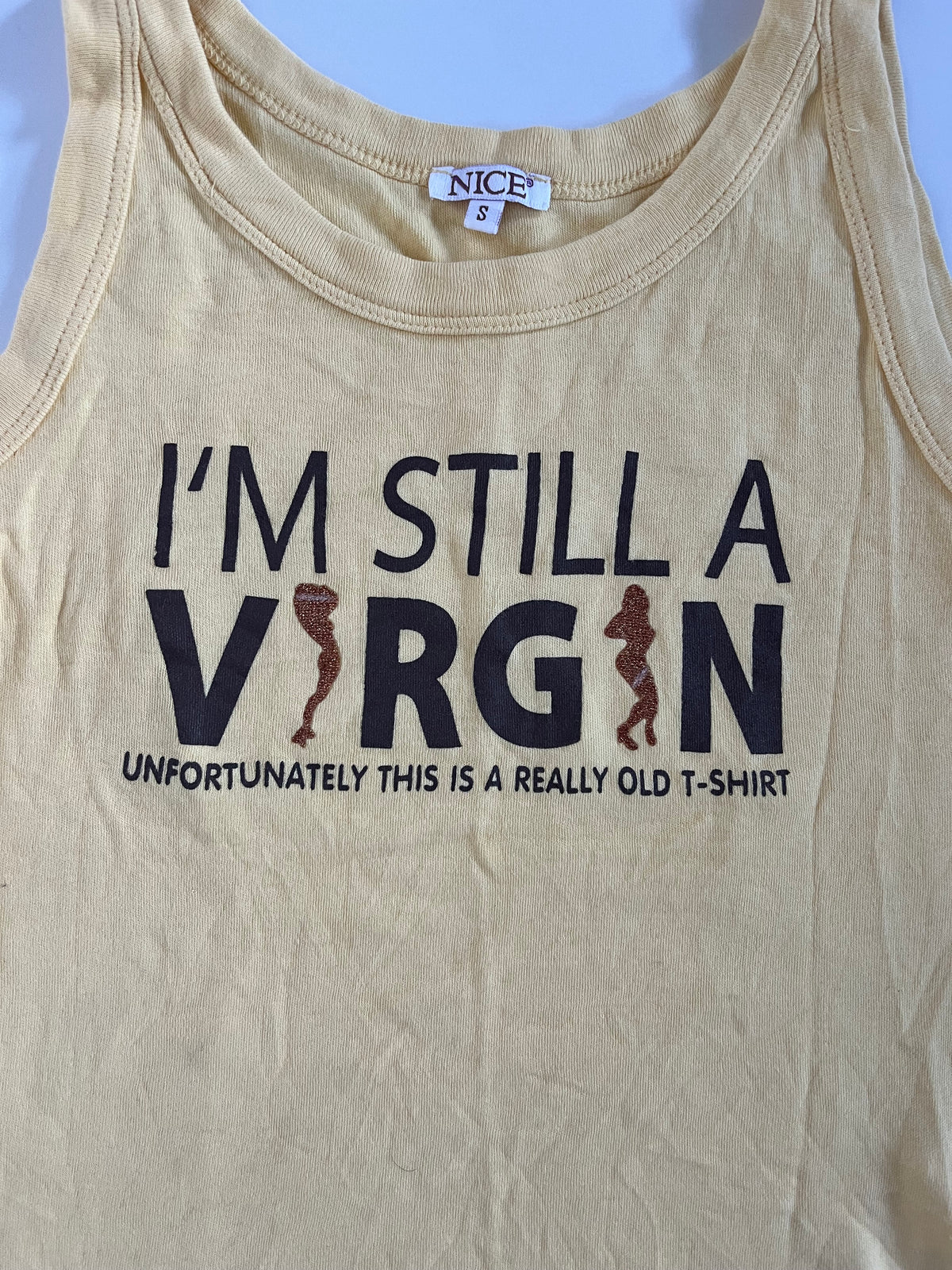 “I’m still a virgin” graphic slogan best