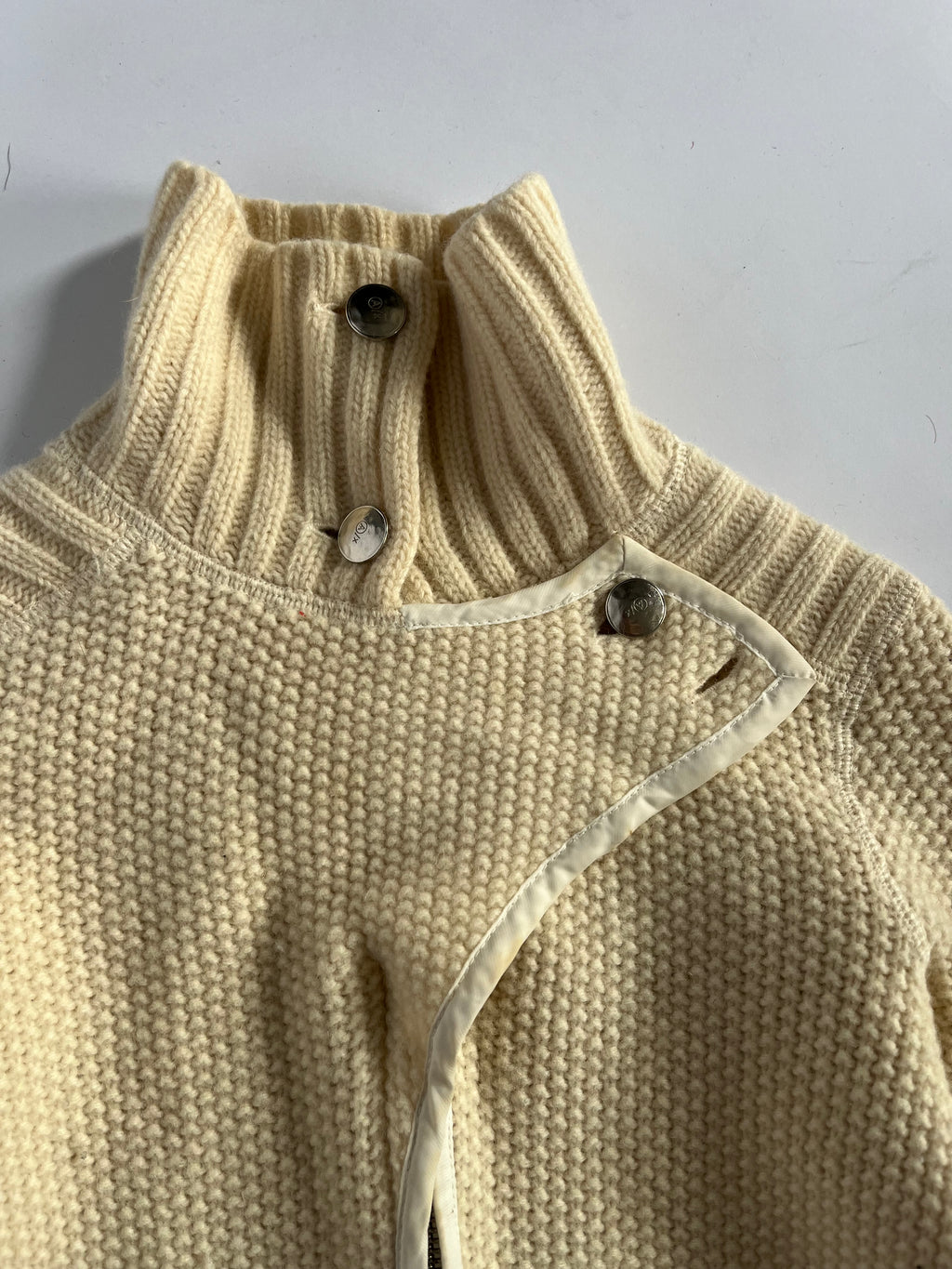 Armani exchange subversive cream wool jumper