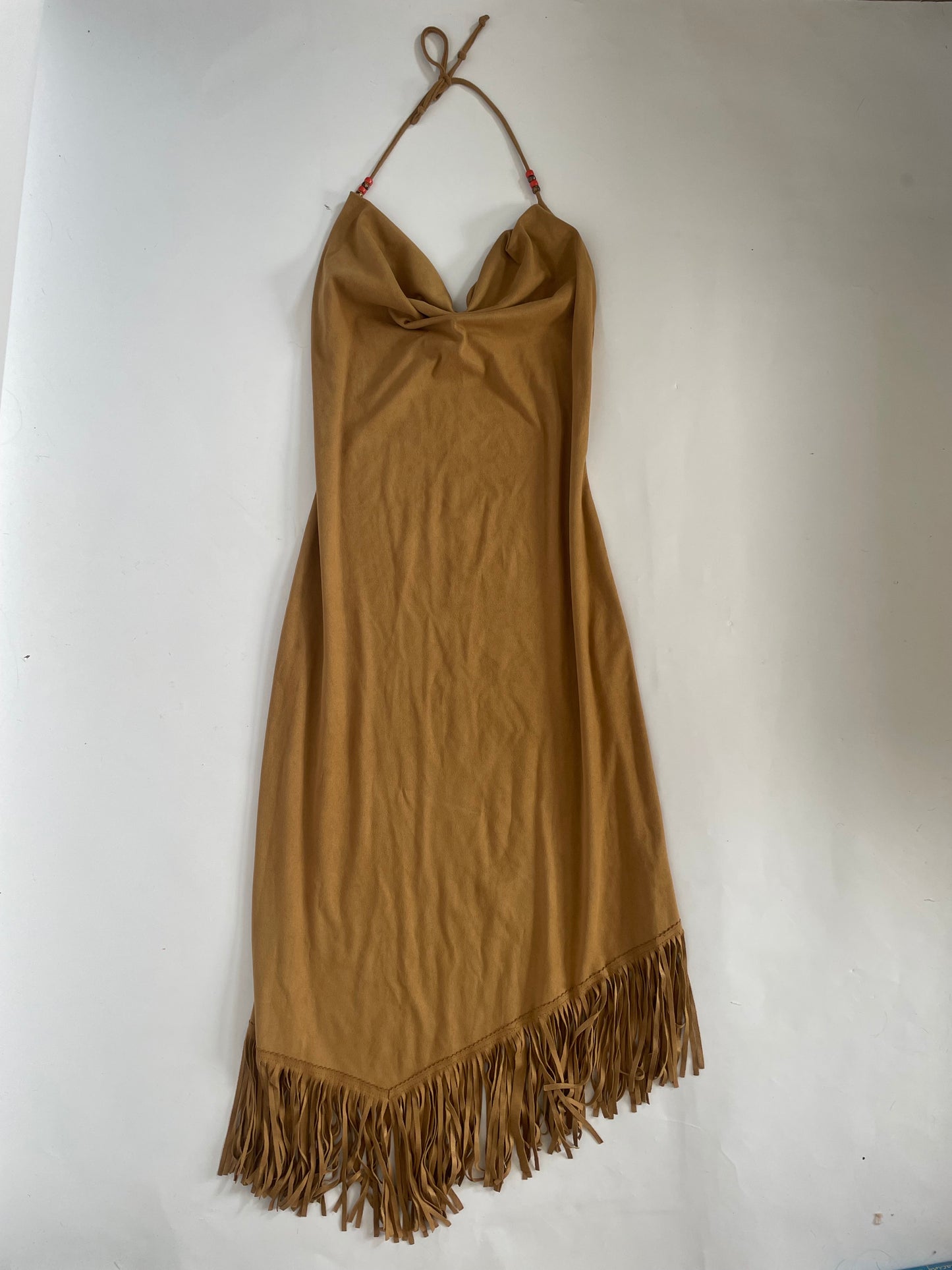 Plein Sud suede tassel midi dress