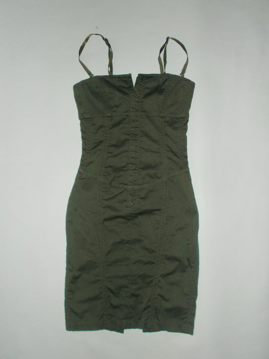 90’s Guess khaki corset mini dress
