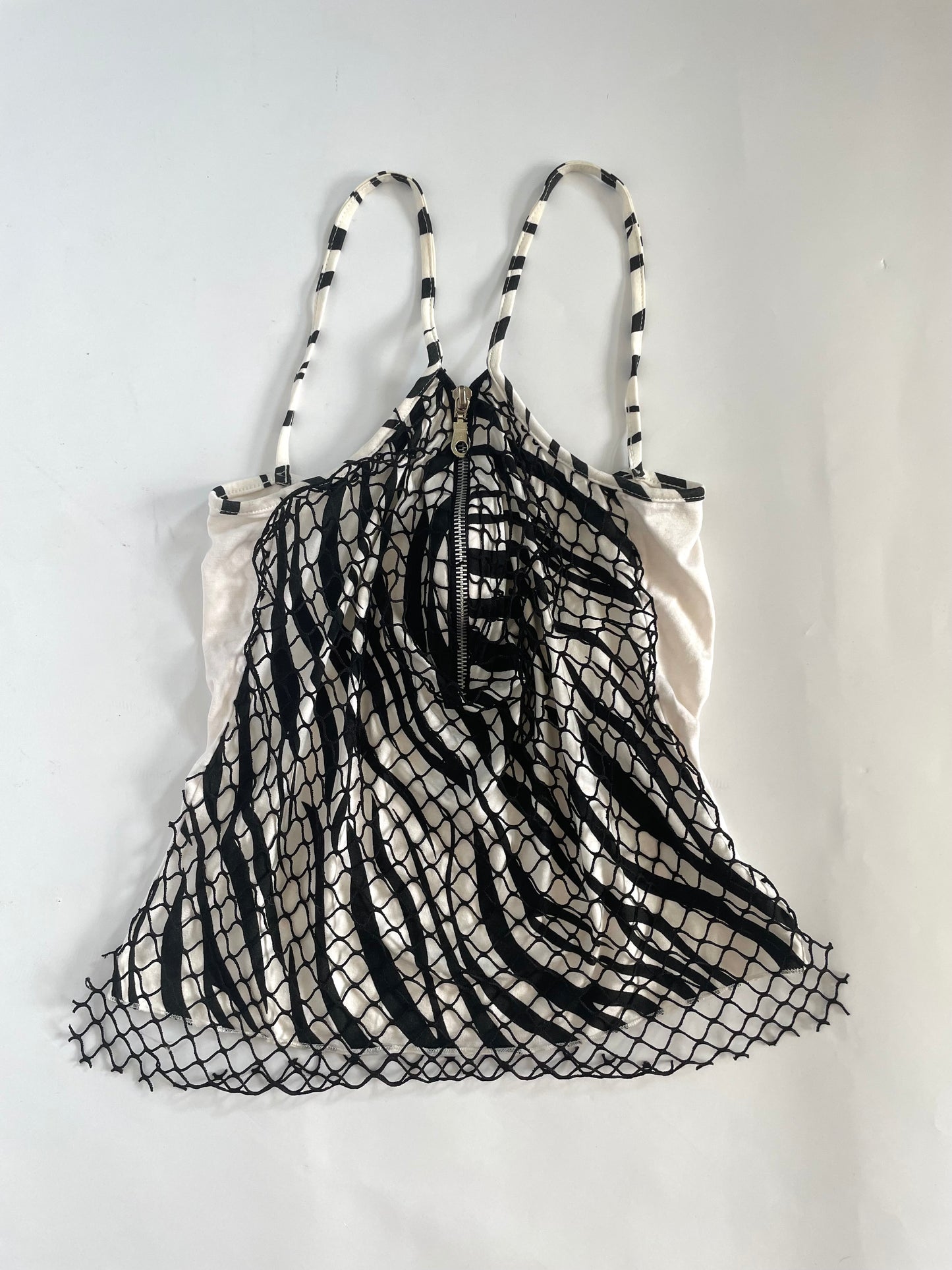 Zebra halter top