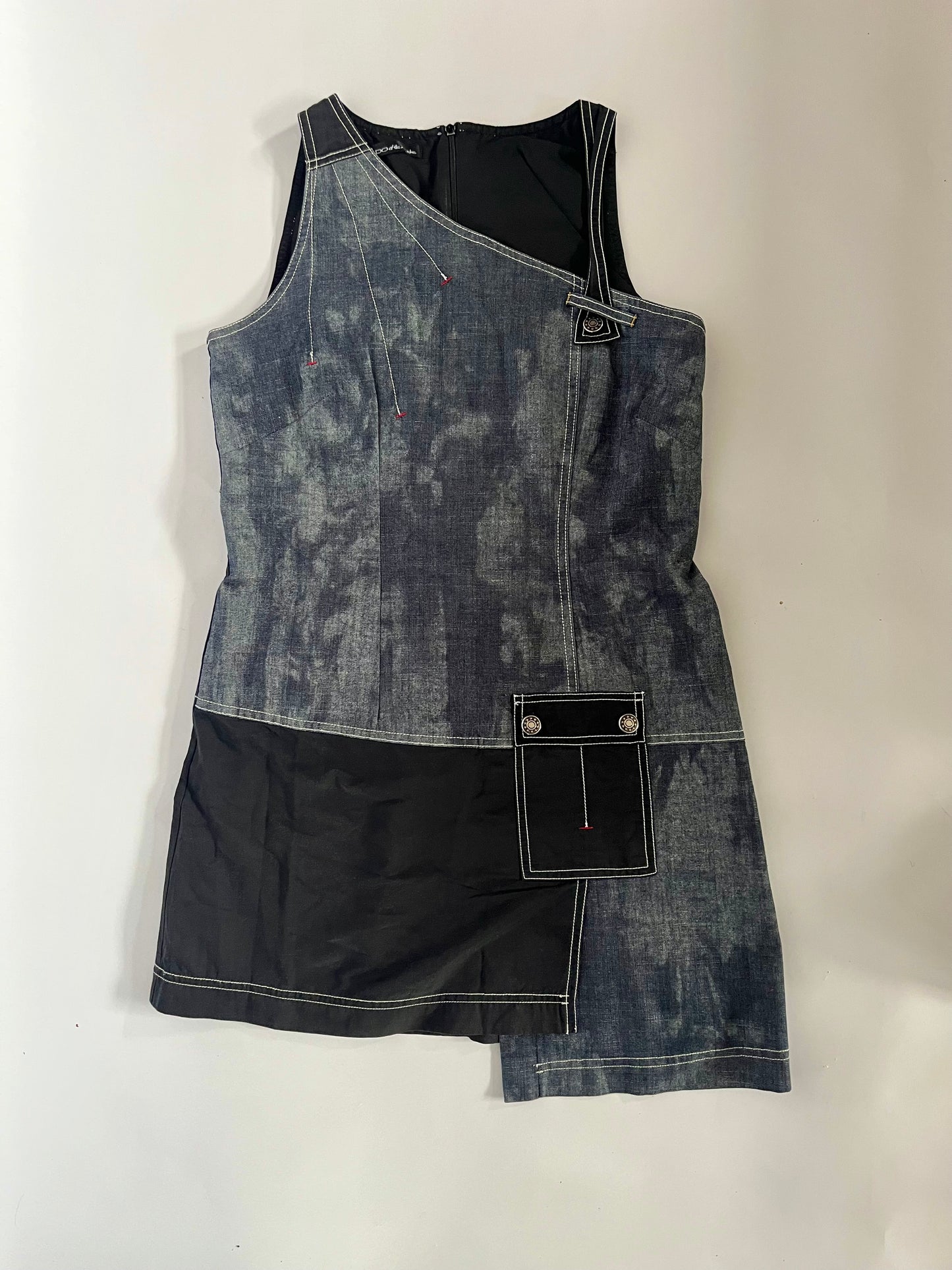 Denim & shell trouser set