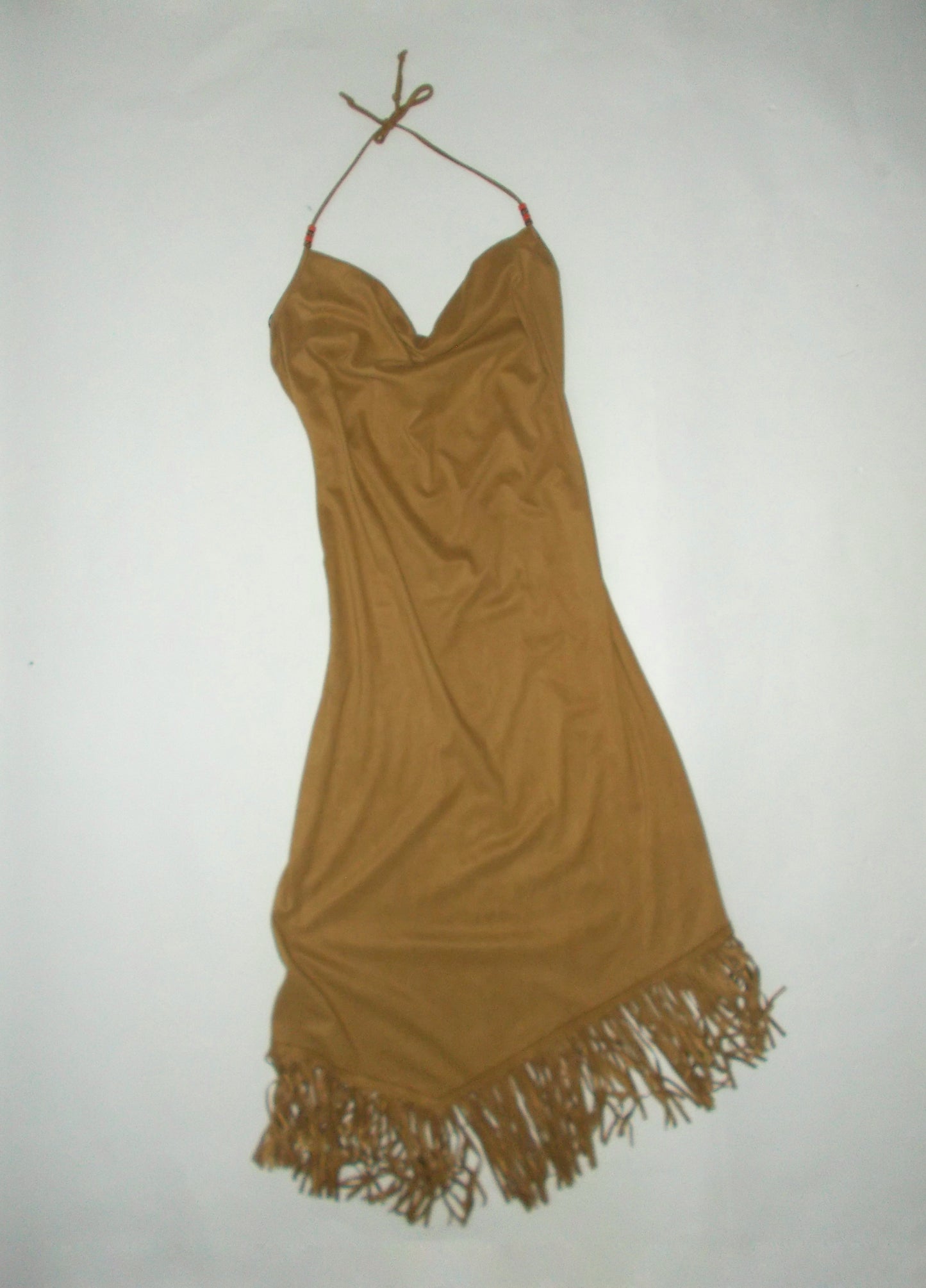 Plein Sud suede tassel midi dress