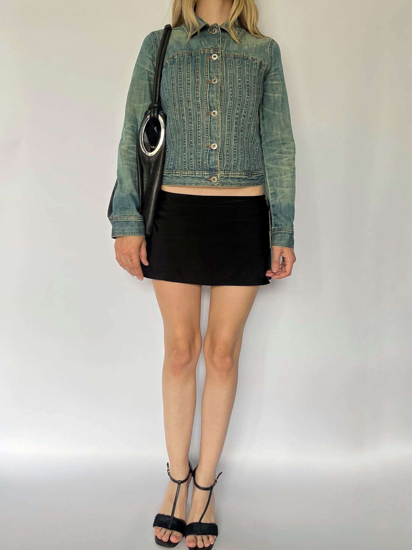 Moschino corset denim jacket