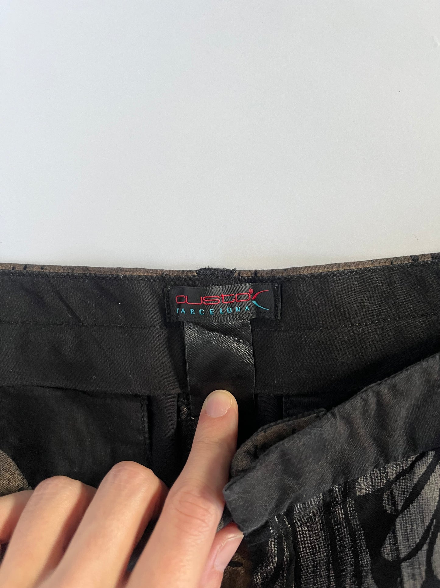 Custo Barcelona patchwork flare trousers