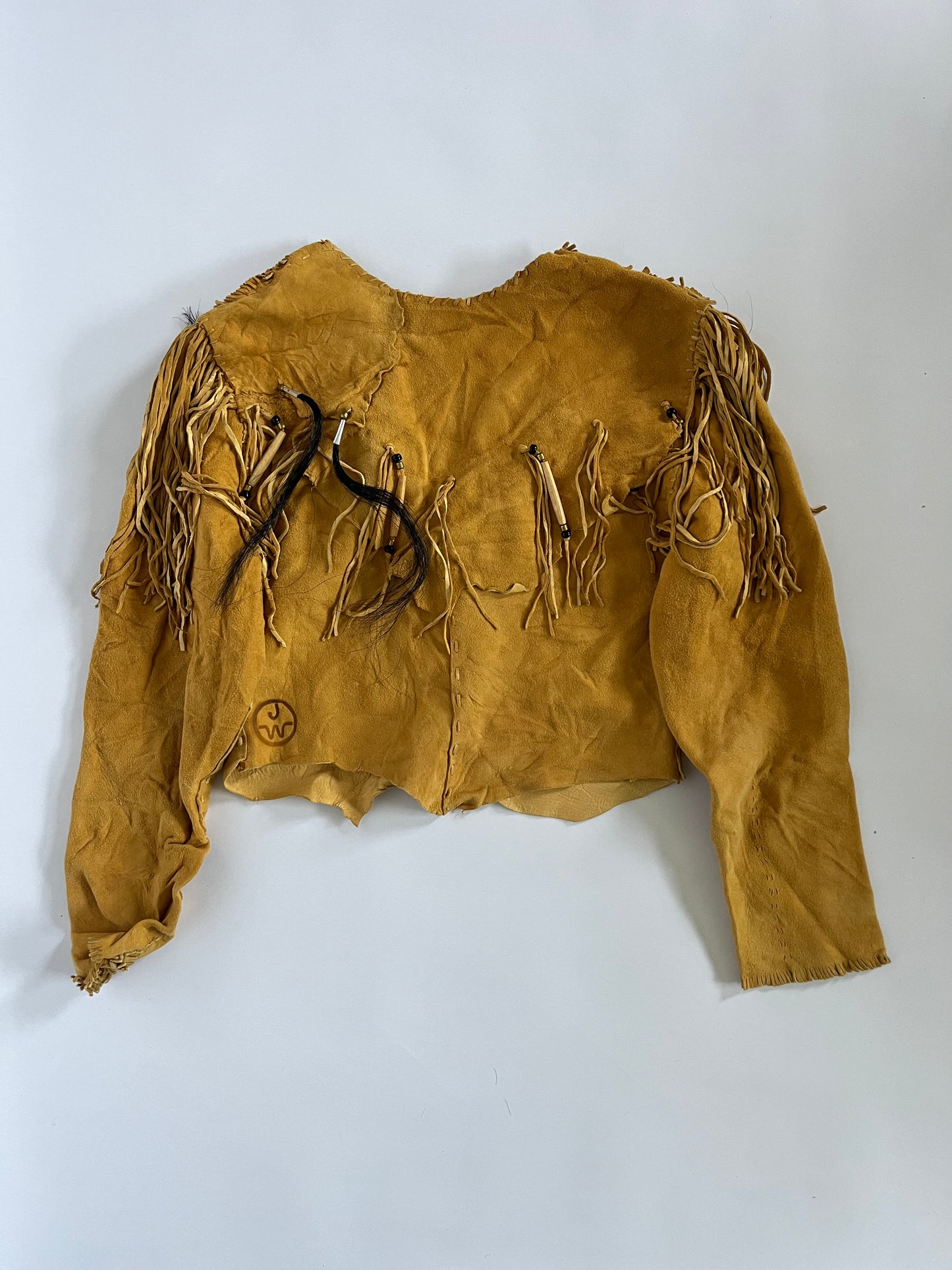 Genuine 70’s suede fringe jacket