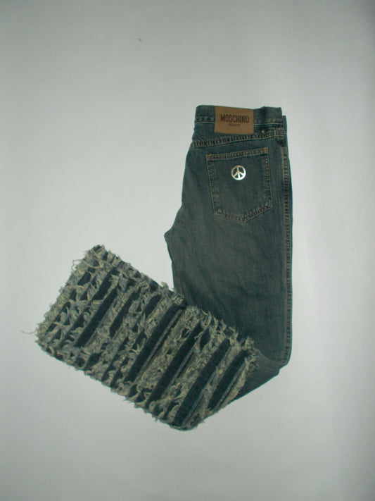 Rare 2000’s Moschino faded flare jeans