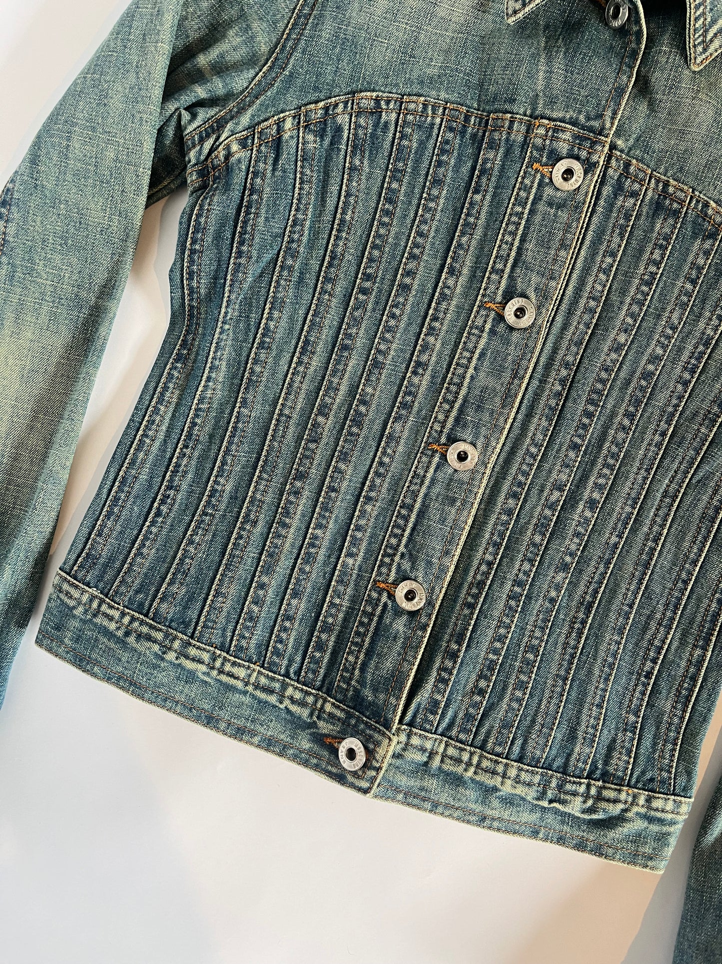Moschino corset denim jacket